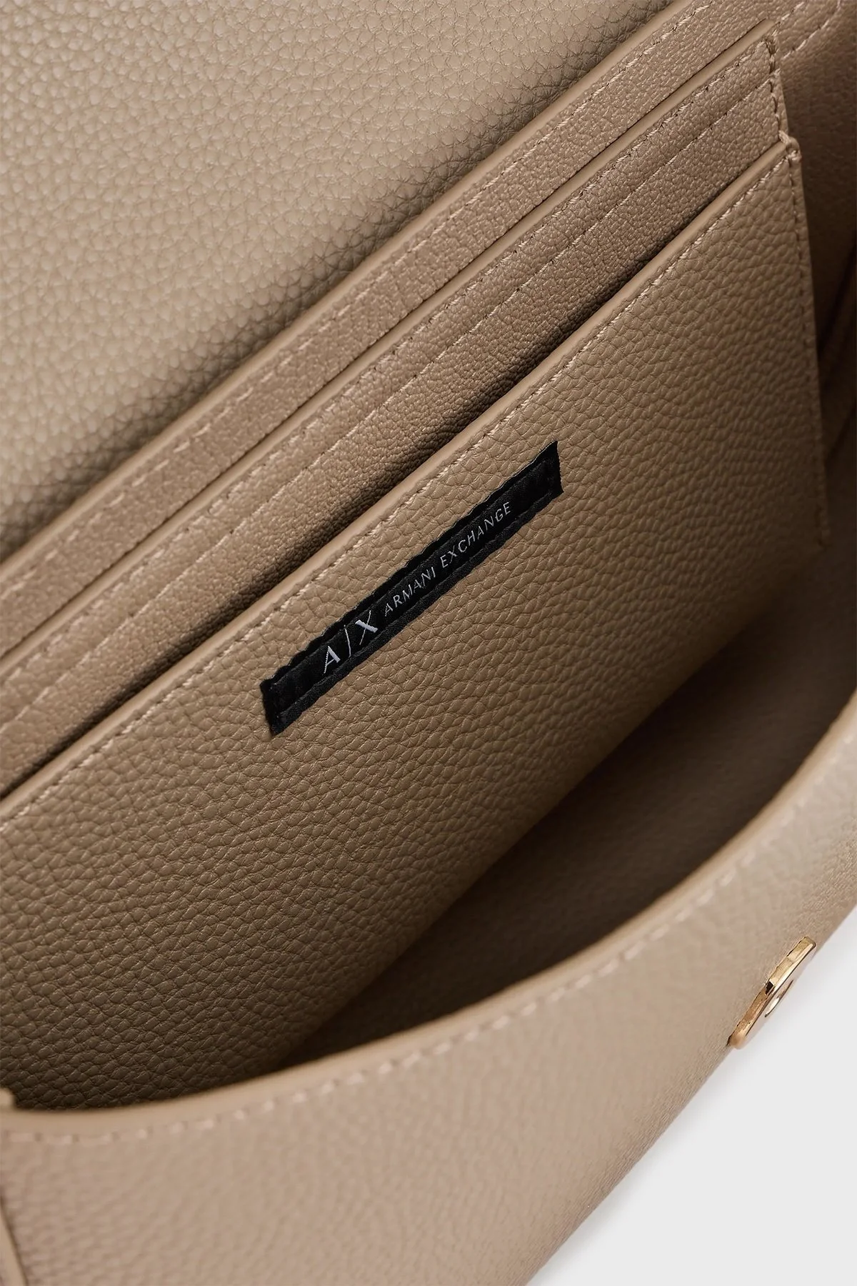 Armani Exchange Logo Baskılı Çıkarılabilir Omuz Askılı Bayan Çanta 942912 CC783 09752 TOPRAK - 4