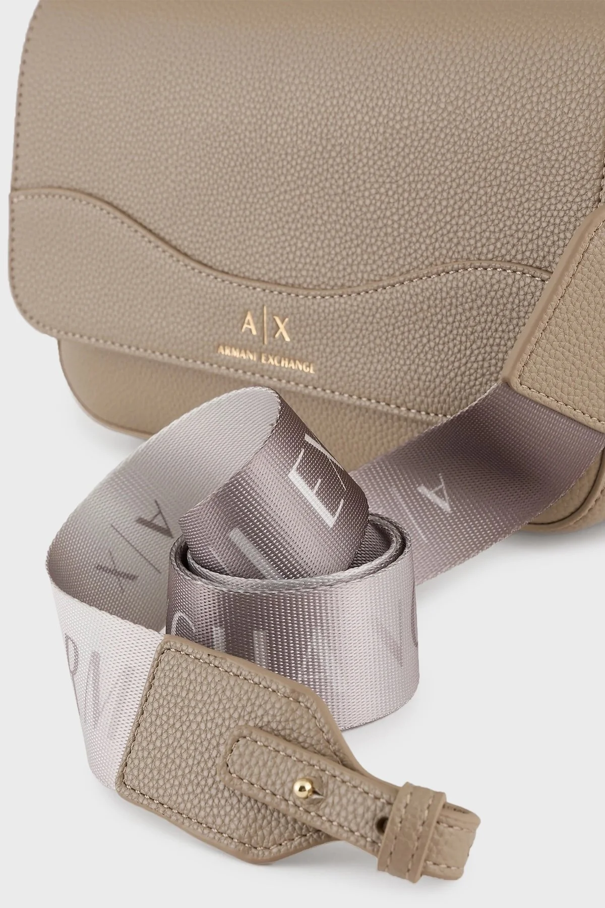 Armani Exchange Logo Baskılı Çıkarılabilir Omuz Askılı Bayan Çanta 942912 CC783 09752 TOPRAK - 5