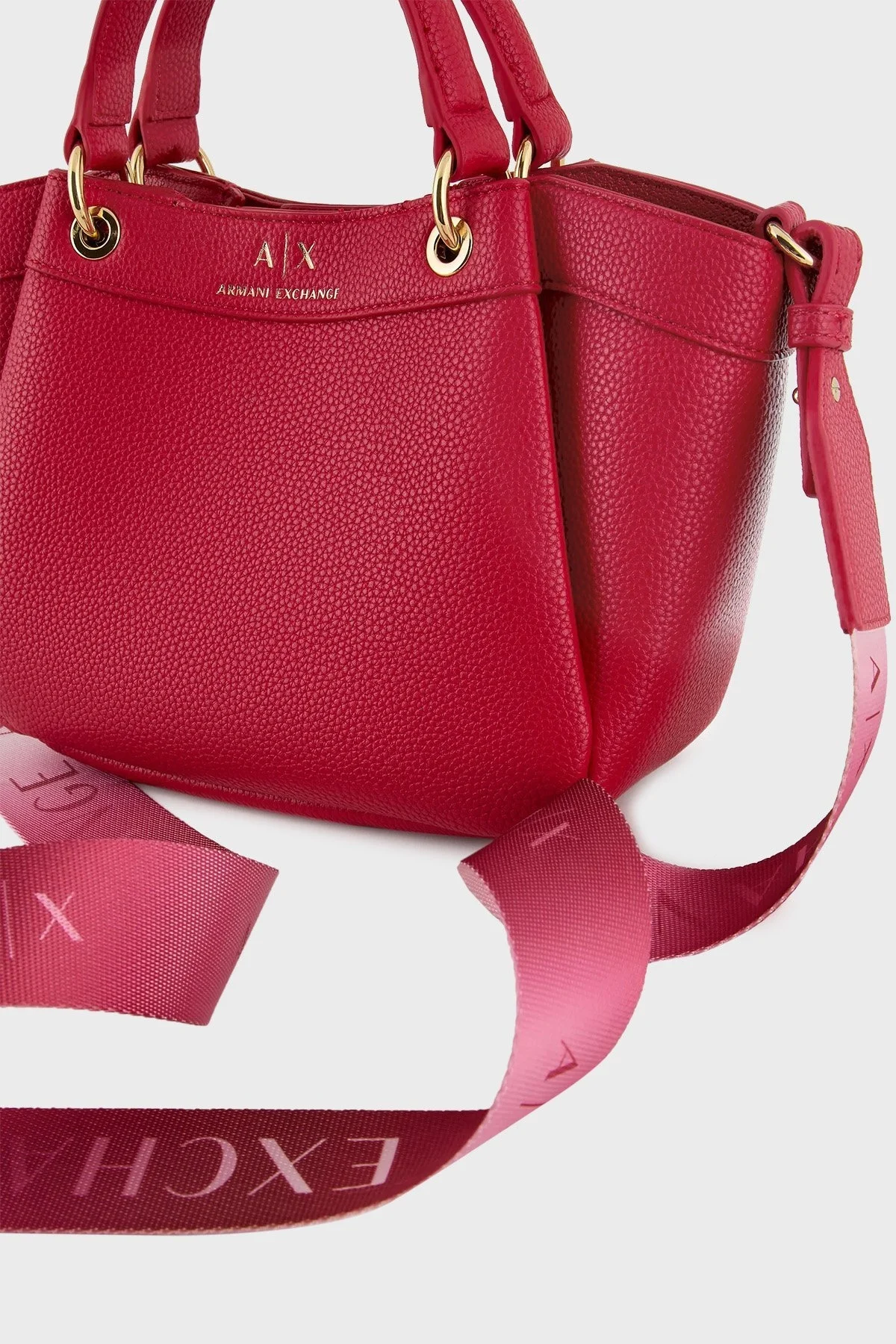 Armani Exchange Logo Baskılı Çıkarılabilir Omuz Askılı Bayan Çanta 942927 CC783 22775 KIRMIZI - 4