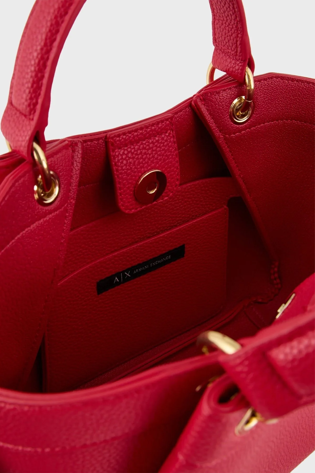 Armani Exchange Logo Baskılı Çıkarılabilir Omuz Askılı Bayan Çanta 942927 CC783 22775 KIRMIZI - 5