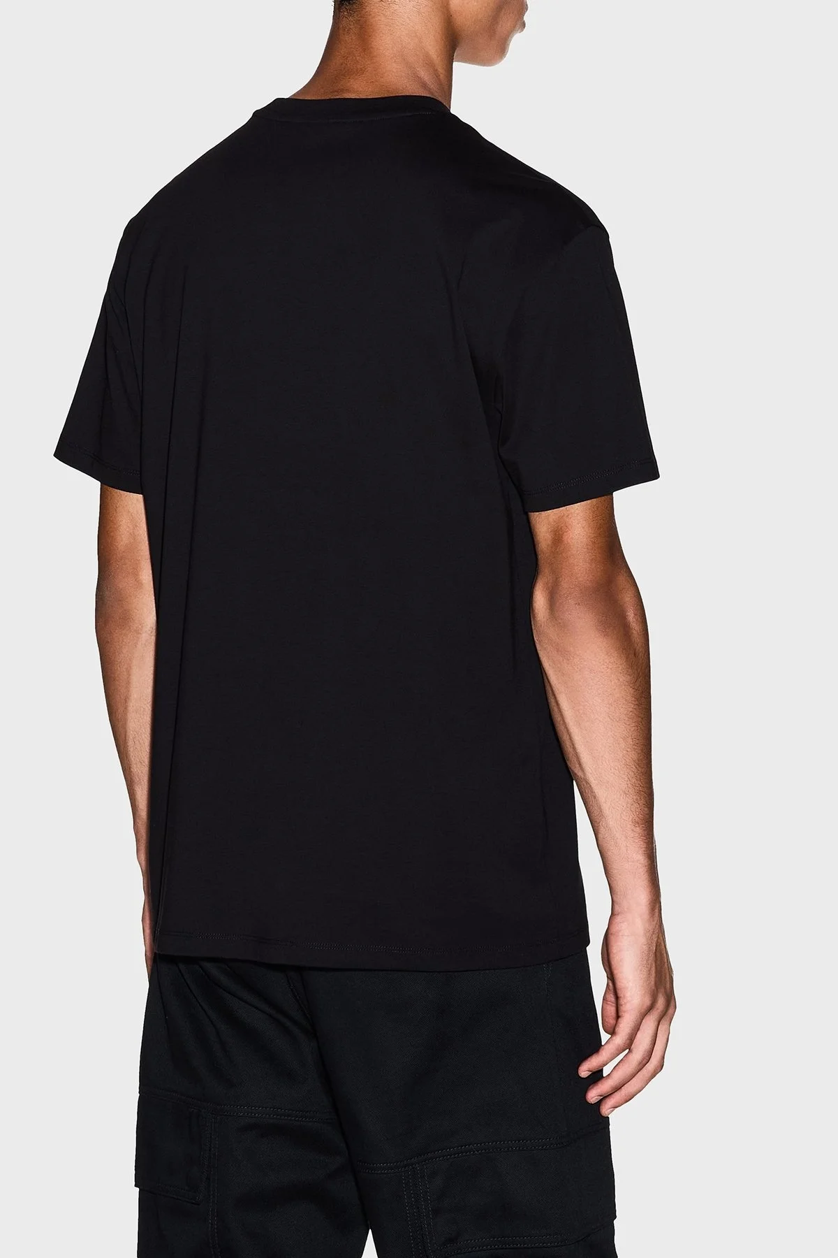 Armani Exchange Logo Baskılı Pamuklu Regular Fit Bisiklet Yaka Erkek T Shirt XM001280 AF10361 UC001 SİYAH - 3