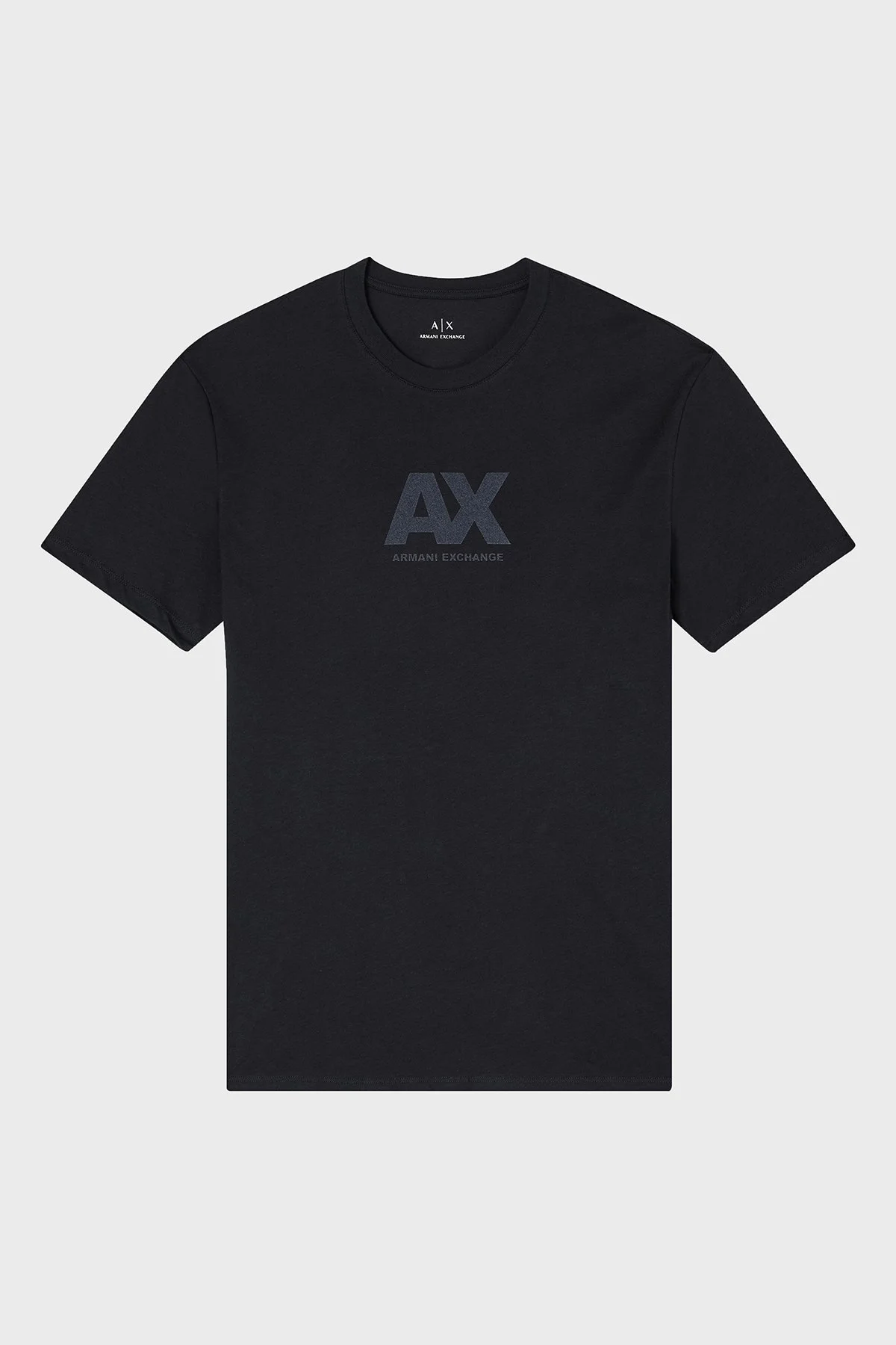 Armani Exchange Logo Baskılı Pamuklu Regular Fit Bisiklet Yaka Erkek T Shirt XM001403 AF16432 UC001 SİYAH - 5
