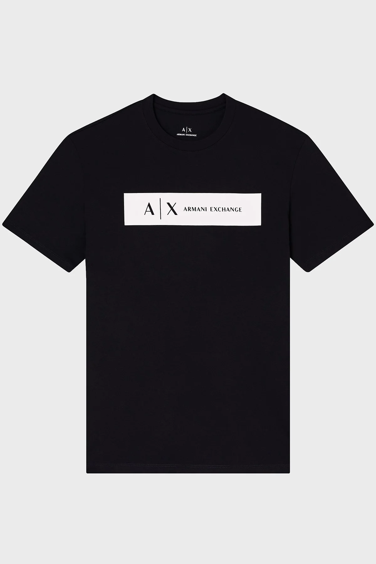 Armani Exchange Logo Baskılı Pamuklu Regular Fit Bisiklet Yaka Erkek T Shirt XM001425 AF10361 UC001 SİYAH - 10