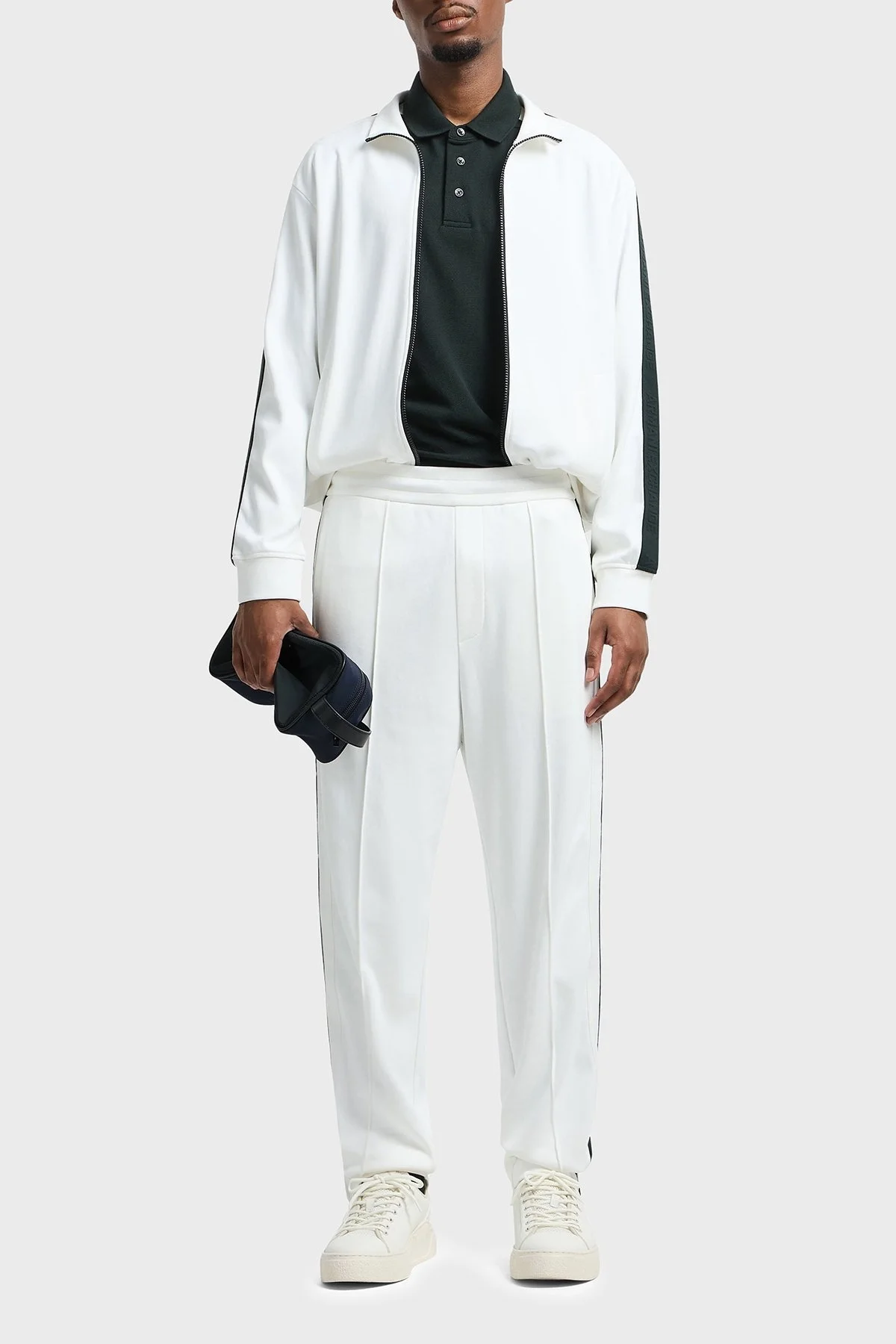 Armani Exchange Logo Baskılı Pamuklu Regular Fit Düğmeli Erkek Polo Yaka T Shirt XM000307 AF10366 UB001 KOYU YEŞİL - 7