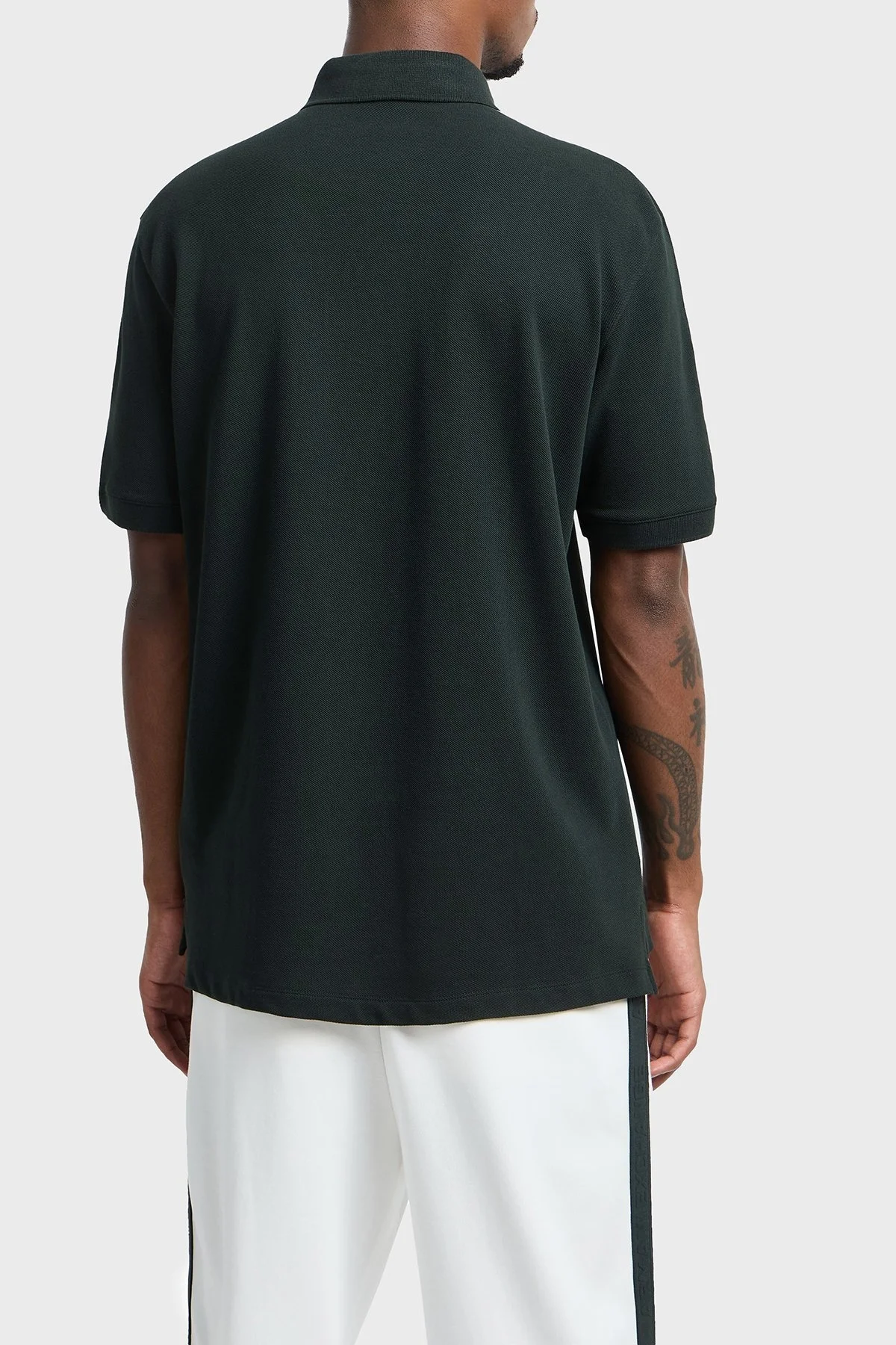 Armani Exchange Logo Baskılı Pamuklu Regular Fit Düğmeli Erkek Polo Yaka T Shirt XM000307 AF10366 UB001 KOYU YEŞİL - 8