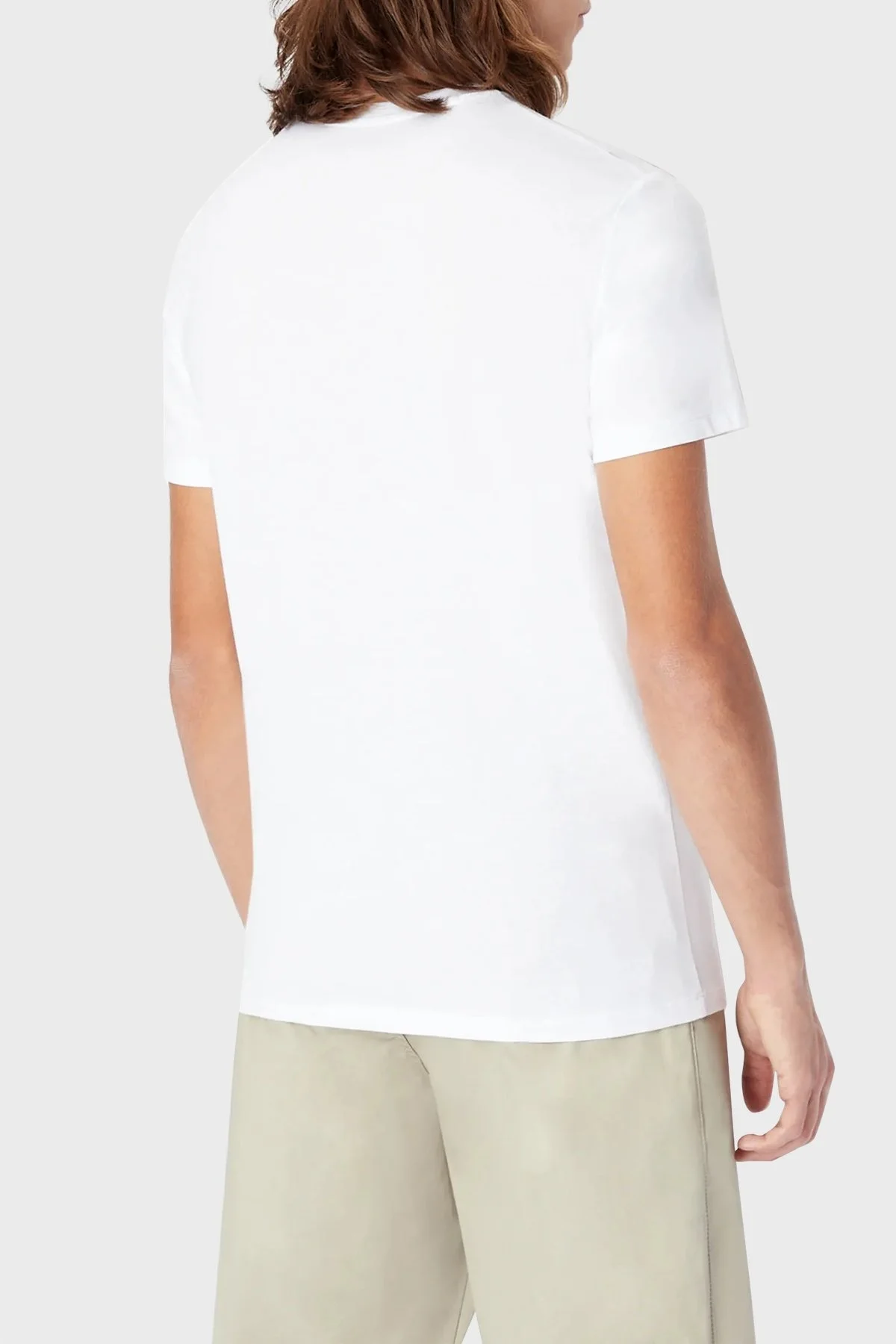 Armani Exchange Logo Baskılı Regular Fit Bisiklet Yaka Pamuklu Erkek T Shirt 3RZTHE ZJBYZ 1100 BEYAZ - 2