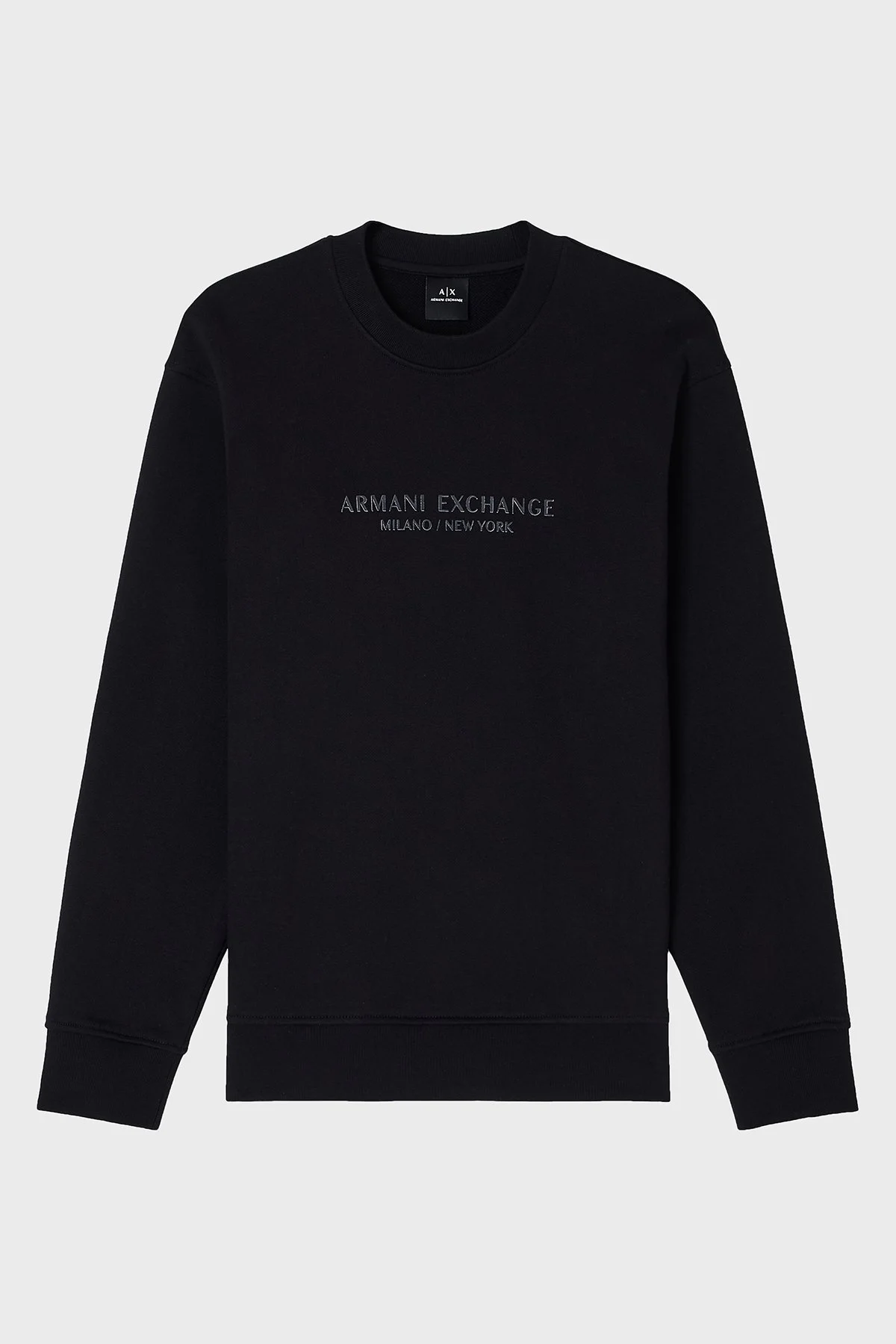 Armani Exchange Logo Baskılı Streç Pamuklu Regular Fit Bisiklet Yaka Erkek Sweat XM001284 AF20934 UC001 SİYAH - 5
