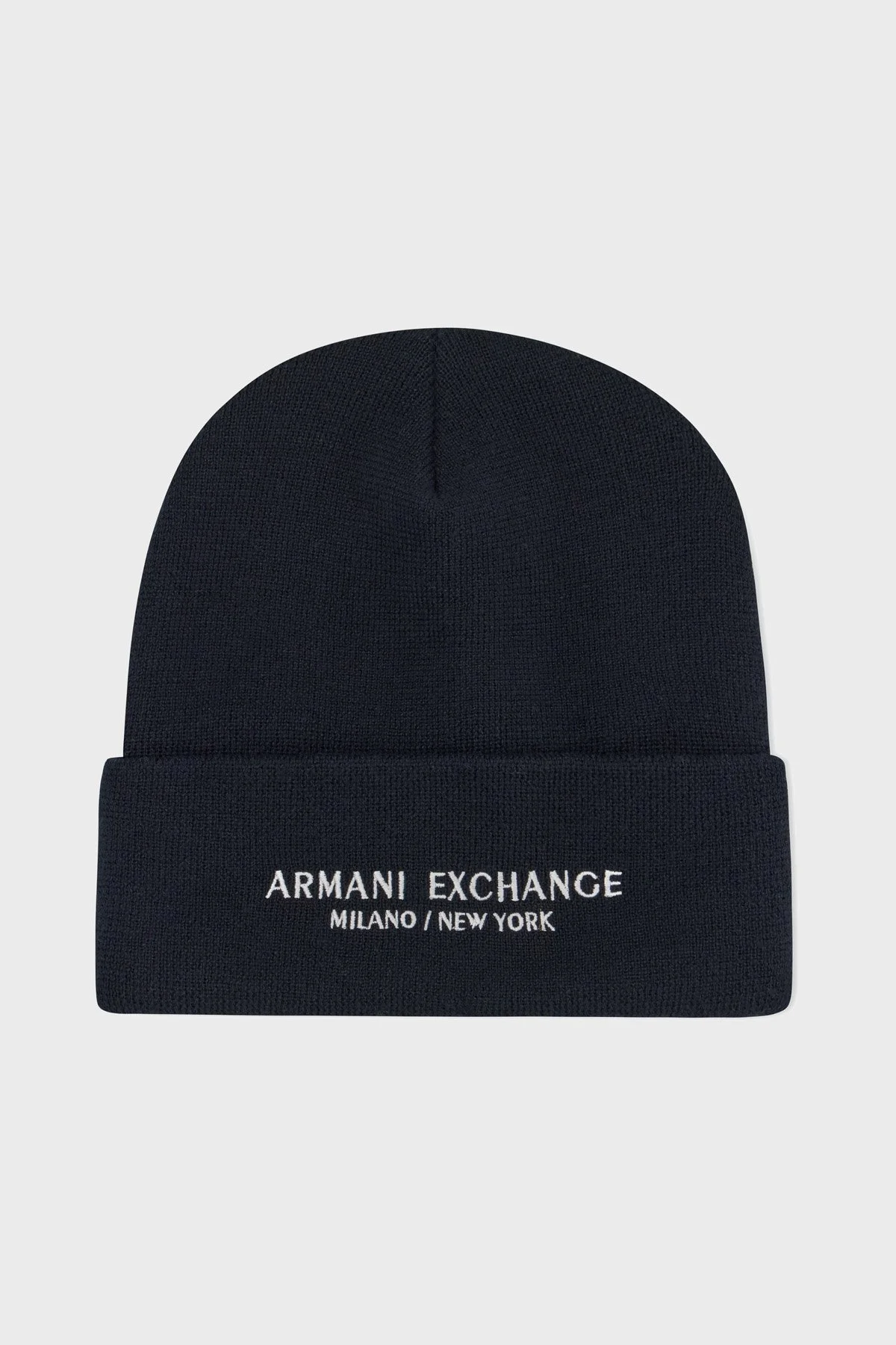 Armani Exchange Logo İşlemeli Erkek Bere XM001637 AF16950 UB101 LACİVERT - 1