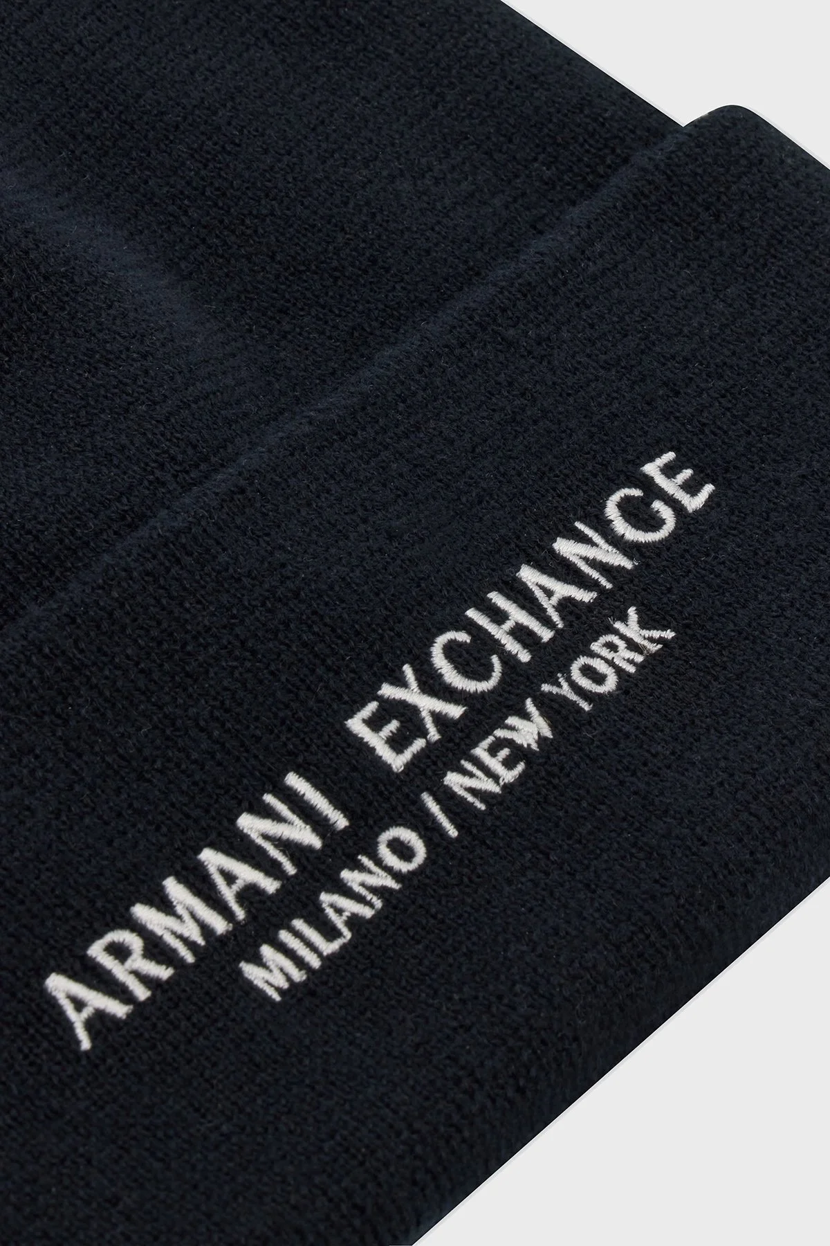 Armani Exchange Logo İşlemeli Erkek Bere XM001637 AF16950 UB101 LACİVERT - 4