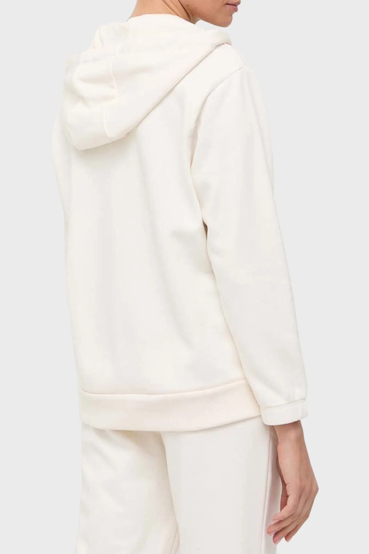 Armani Exchange Logo Yazılı Fermuarlı Kapüşonlu Regular Fit Bayan Sweat 6RYM71 YJBRZ 1130 BEYAZ - 7