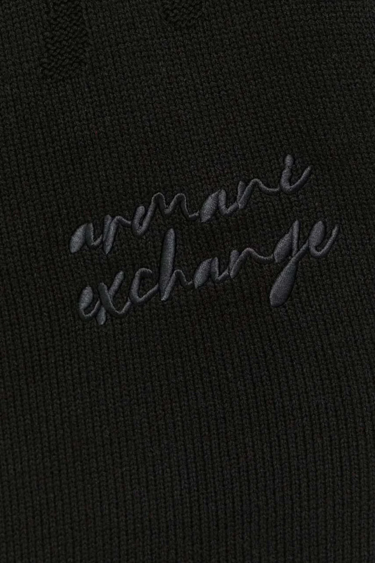 Armani Exchange Logo Yazılı Pamuklu Düğmeli Triko Bayan Hırka 6RYE1A YMV3Z 1200 SİYAH - 5