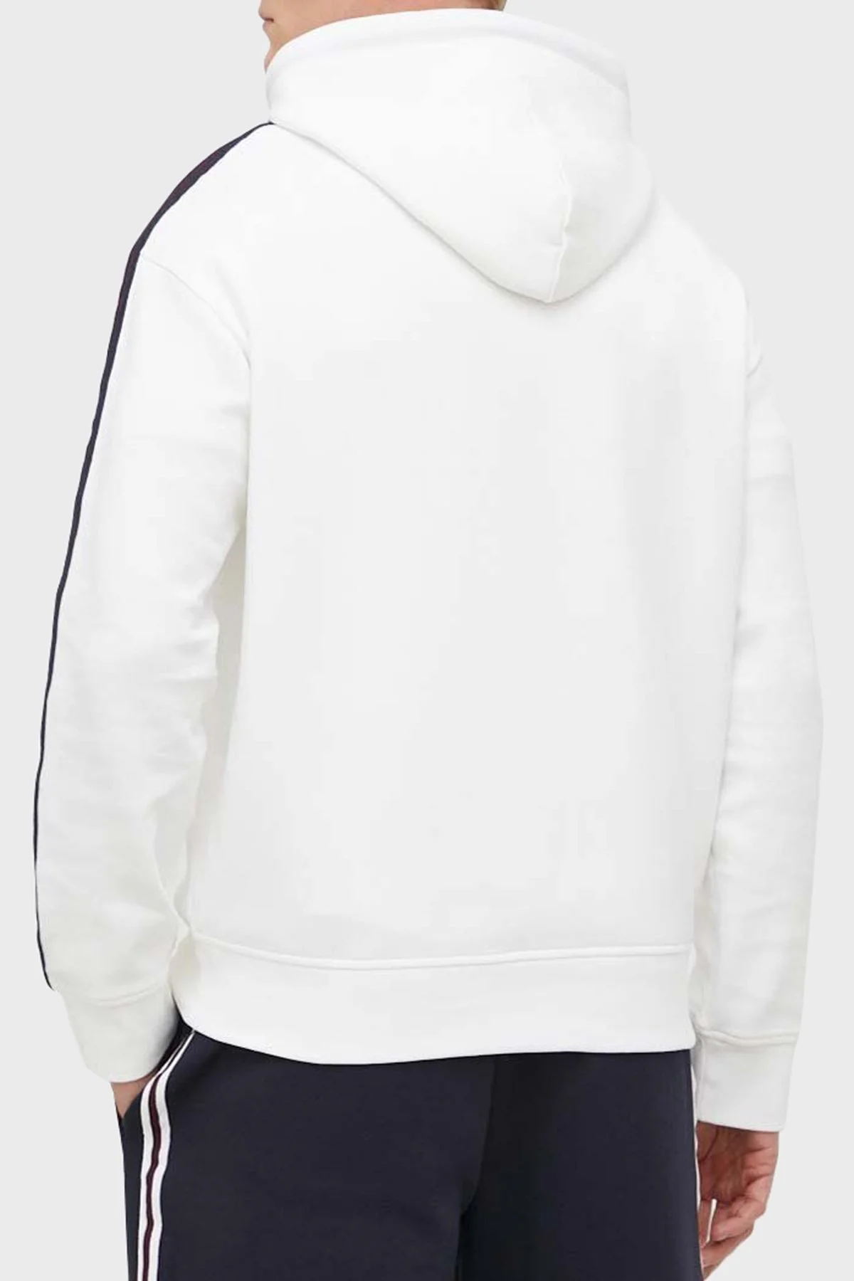 Armani Exchange Logo Yazılı Pamuklu Kapüşonlu Regular Fit Erkek Sweat 6RZMLD ZJZGZ 1116 BEYAZ - 2