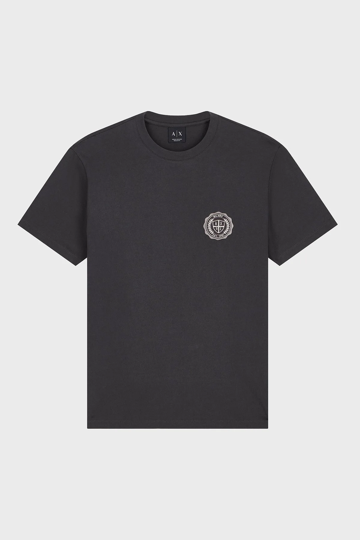 Armani Exchange Logolu % 100 Pamuk Bisiklet Yaka Erkek T Shirt XM003078 AF10361 U8128 Kahve - 6