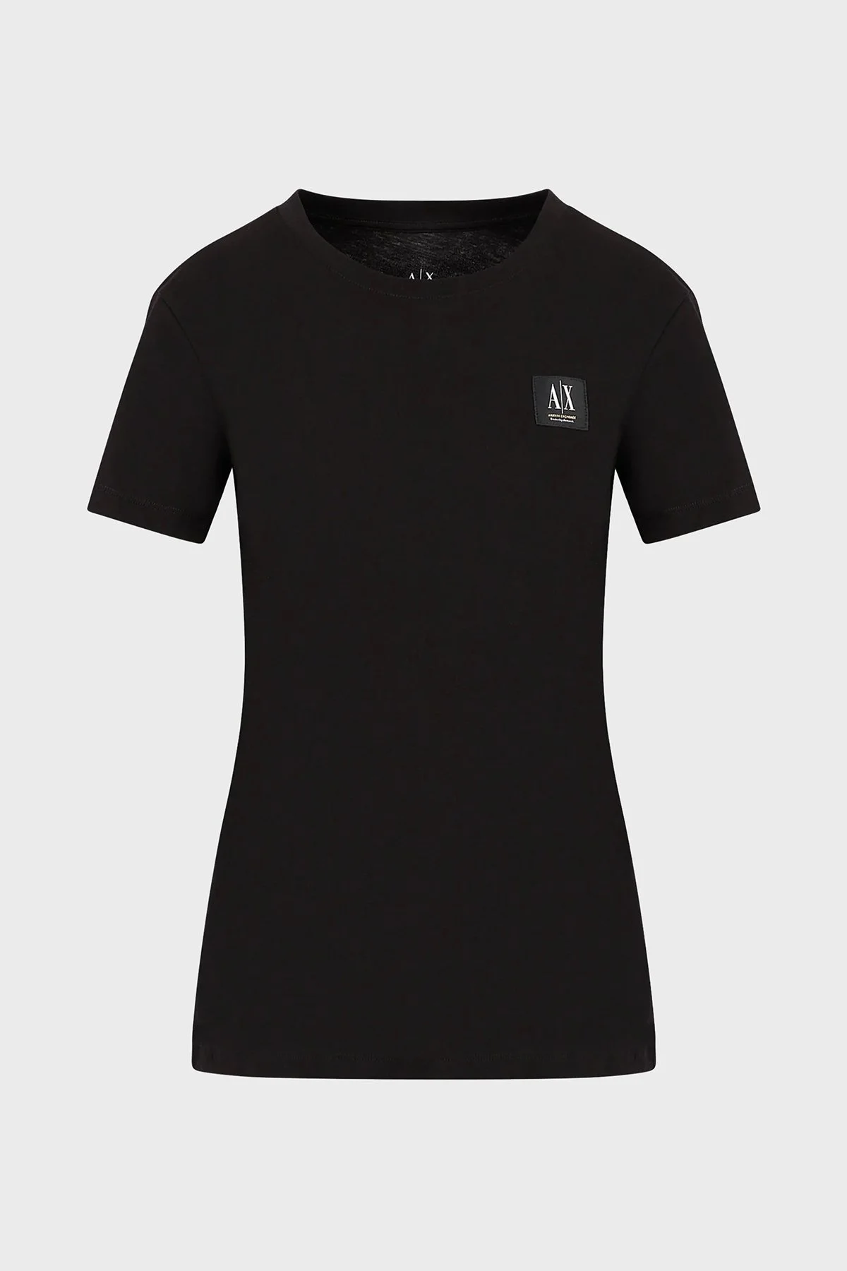 Armani Exchange Logolu % 100 Pamuk Bisiklet Yaka Regular Fit Bayan T Shirt 3RYTFP YJ3RZ 1200 SİYAH - 4