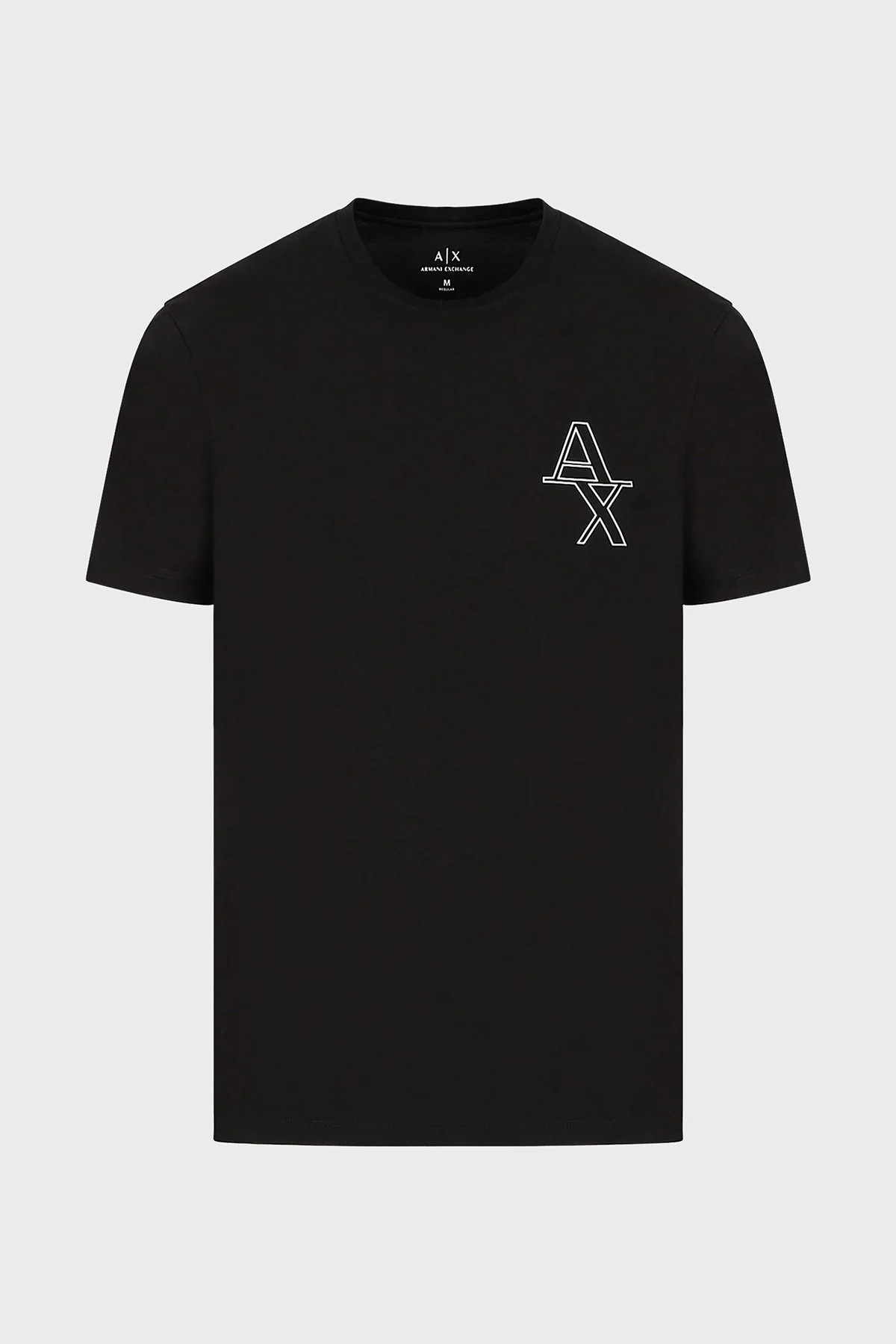 Armani Exchange Logolu % 100 Pamuk Bisiklet Yaka Regular Fit Erkek T Shirt 3RZTHL ZJ9AZ 1200 SİYAH - 2