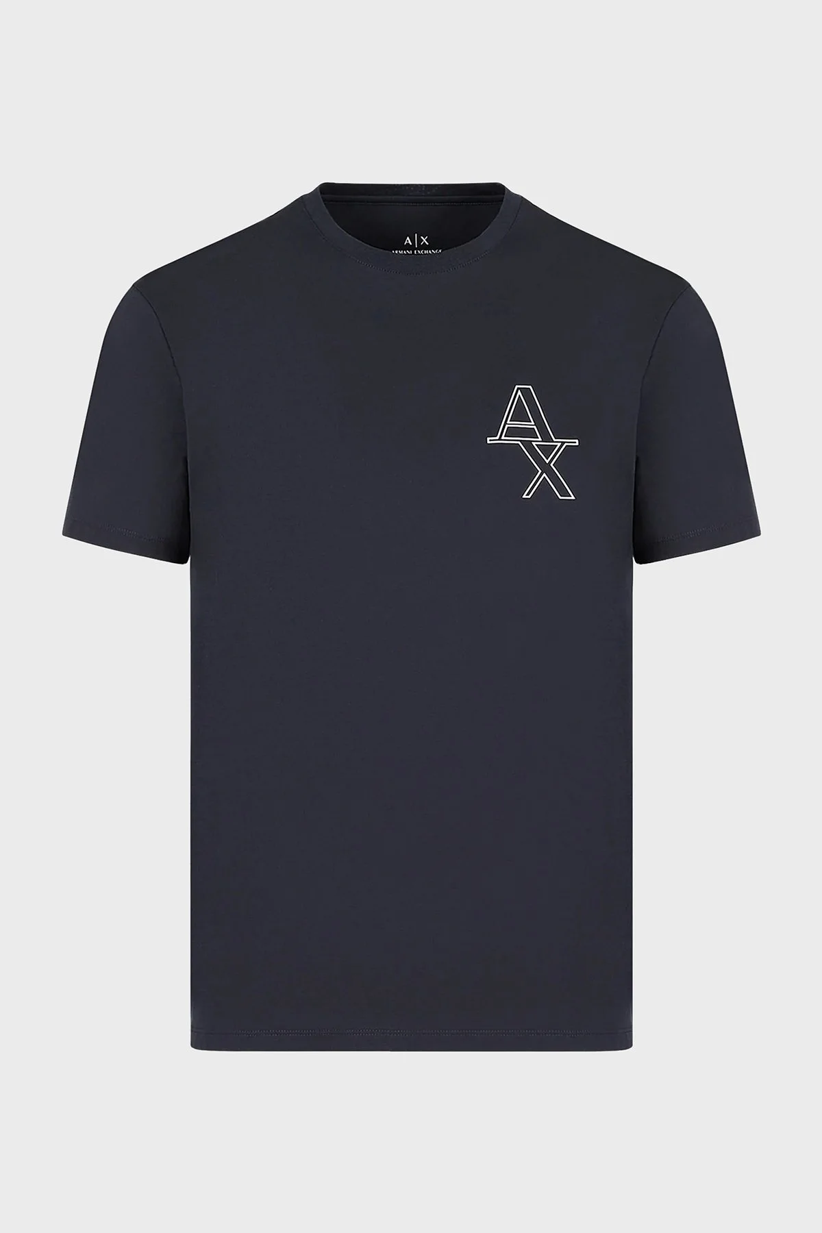 Armani Exchange Logolu % 100 Pamuk Bisiklet Yaka Regular Fit Erkek T Shirt 3RZTHL ZJ9AZ 1510 LACİVERT - 4