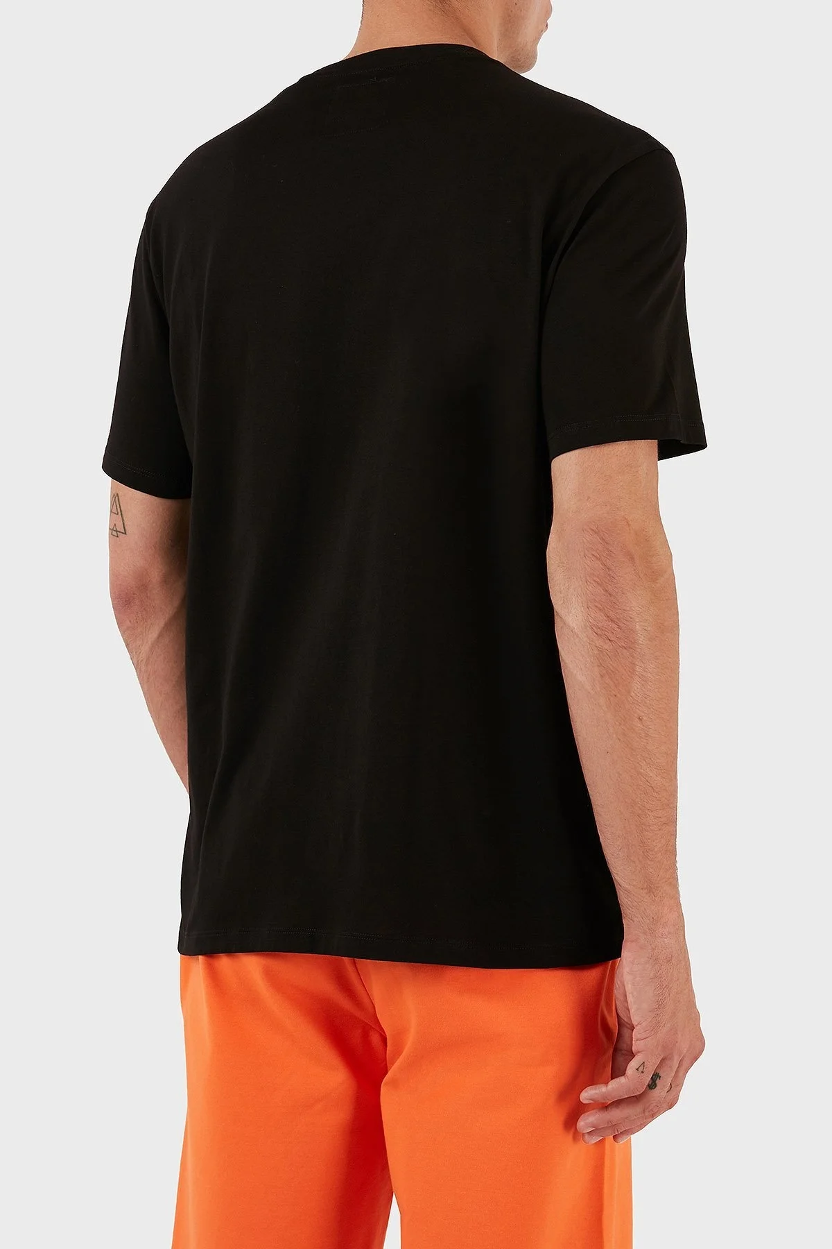 Armani Exchange Logolu % 100 Pamuk Bisiklet Yaka Regular Fit Erkek T Shirt 8NZTPH ZJH4Z 22BN SİYAH - 2