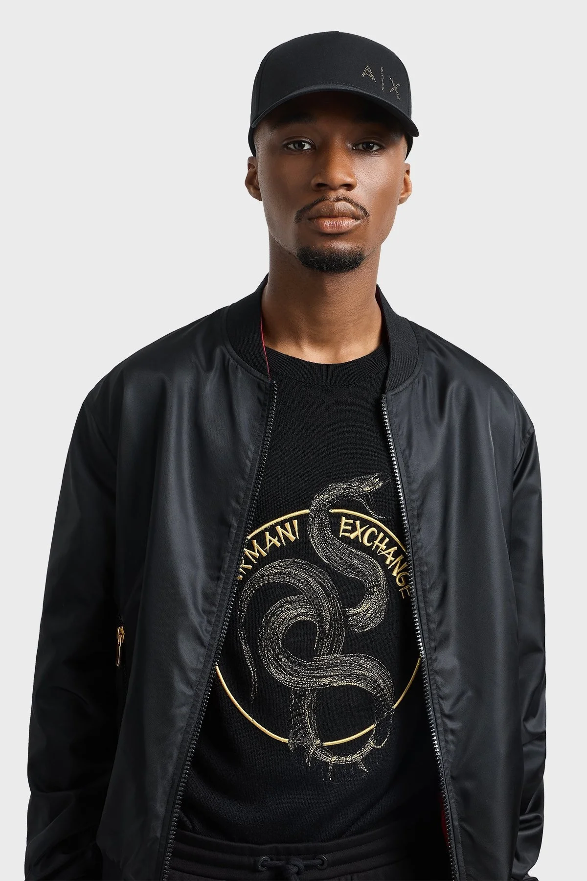 Armani Exchange Logolu % 100 Pamuk Erkek Şapka XM000282 AF12102 UC001 SİYAH - 5