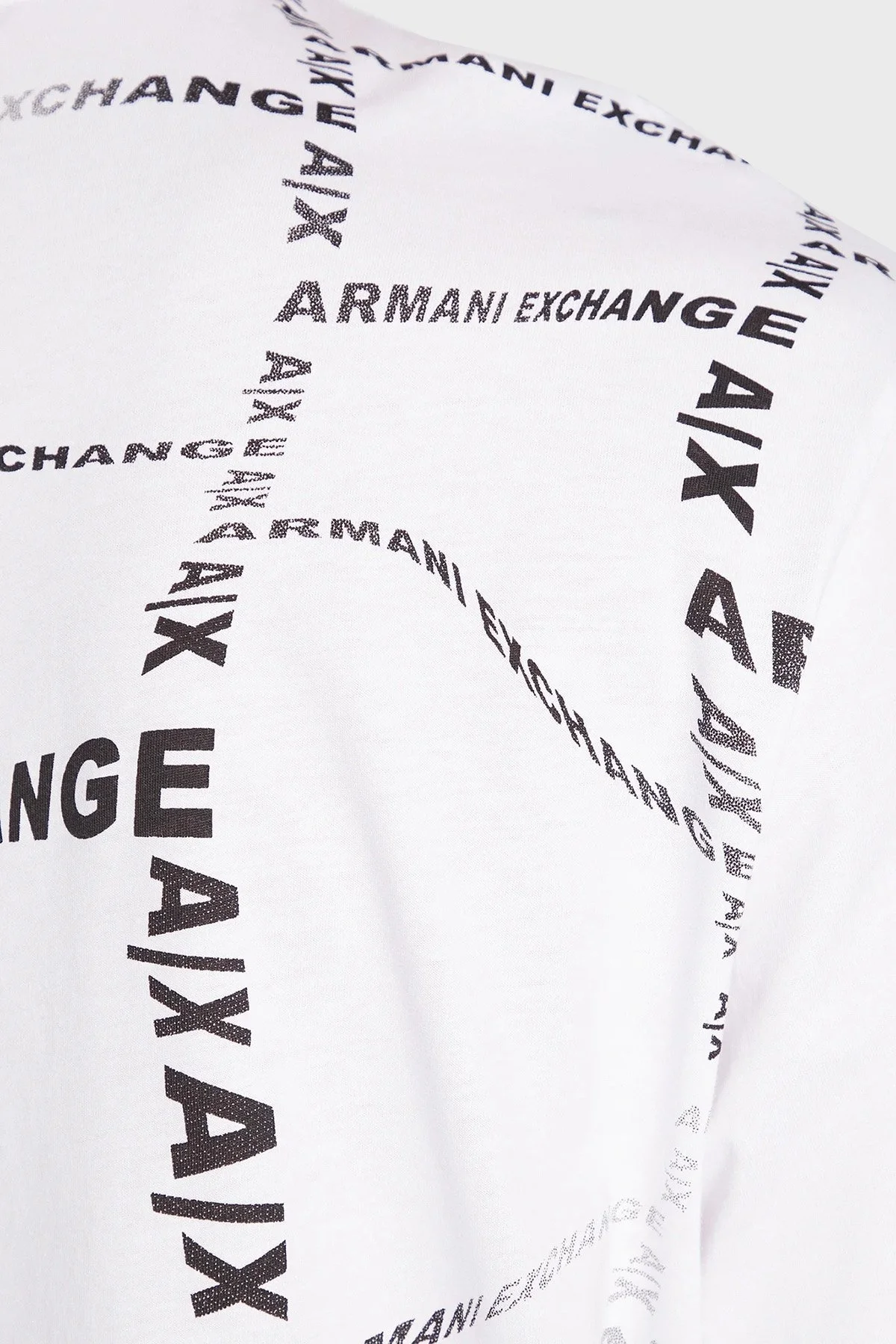 Armani Exchange Logolu % 100 Pamuk Regular Fit Bisiklet Yaka Erkek T Shirt 3RZMFE ZJ8EZ 21BX BEYAZ - 4