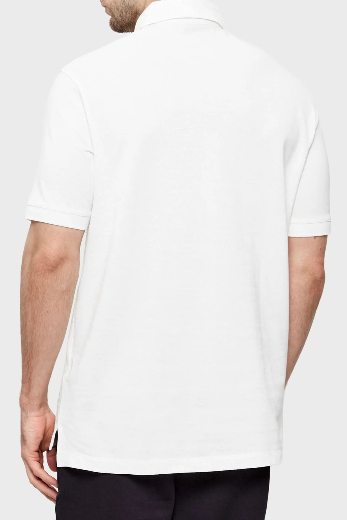 Armani Exchange Logolu % 100 Pamuk Regular Fit Düğmeli Erkek Polo XM002231 AF10366 U0009 BEYAZ - 2