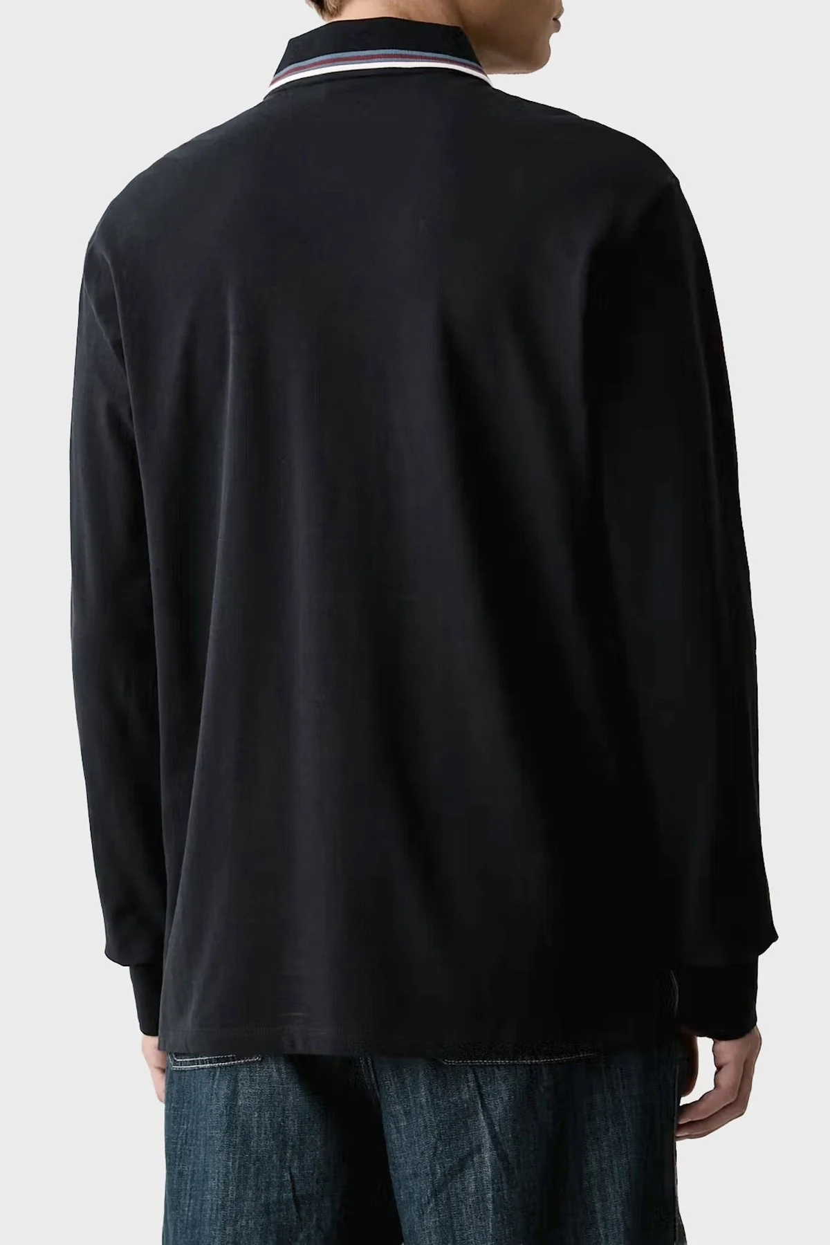Armani Exchange Logolu % 100 Pamuk Regular Fit Düğmeli Erkek Polo XM003427 AF13026 UB101 Lacivert - 3