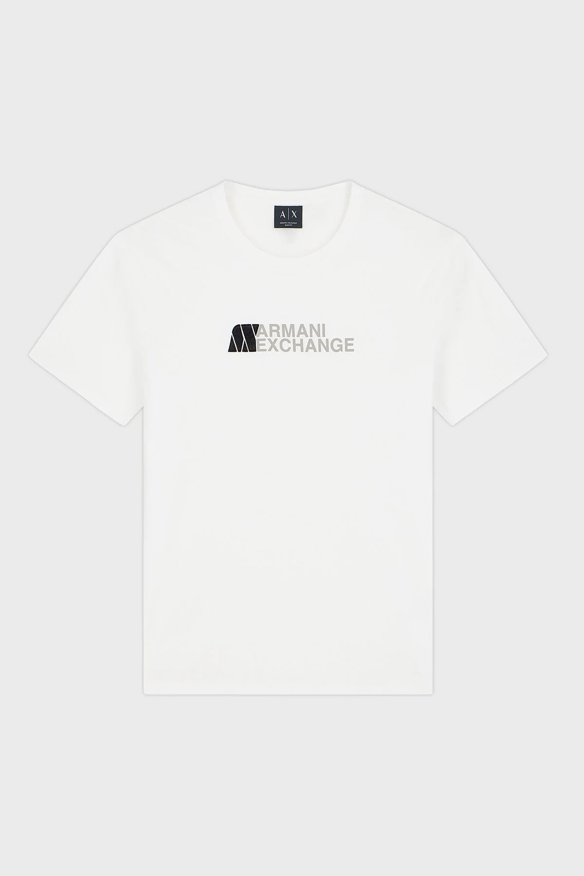 Armani Exchange Logolu % 100 Pamuk Slim Fit Bisiklet Yaka Erkek T Shirt XM003094 AF21323 U0009 Beyaz - 5