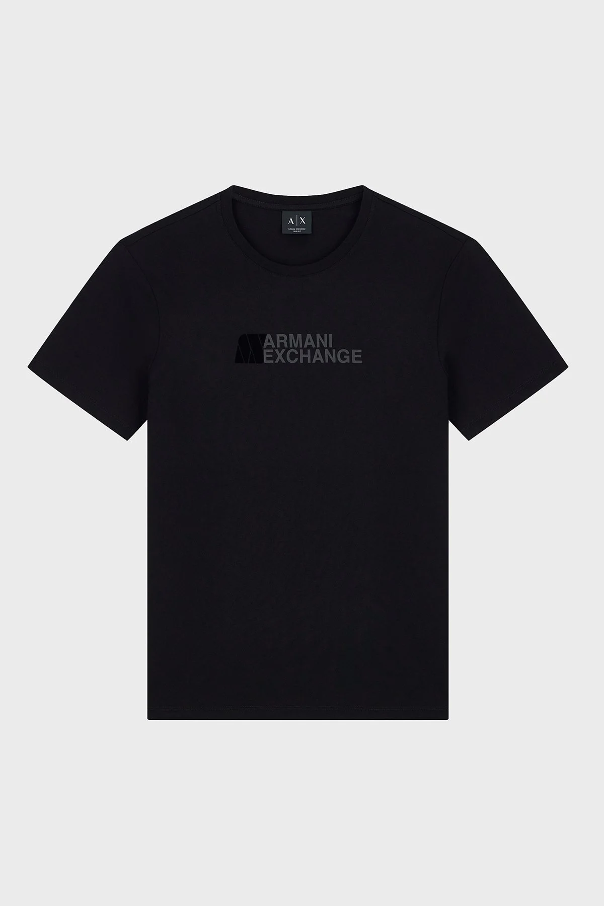 Armani Exchange Logolu % 100 Pamuk Slim Fit Bisiklet Yaka Erkek T Shirt XM003094 AF21323 UC001 Siyah - 6