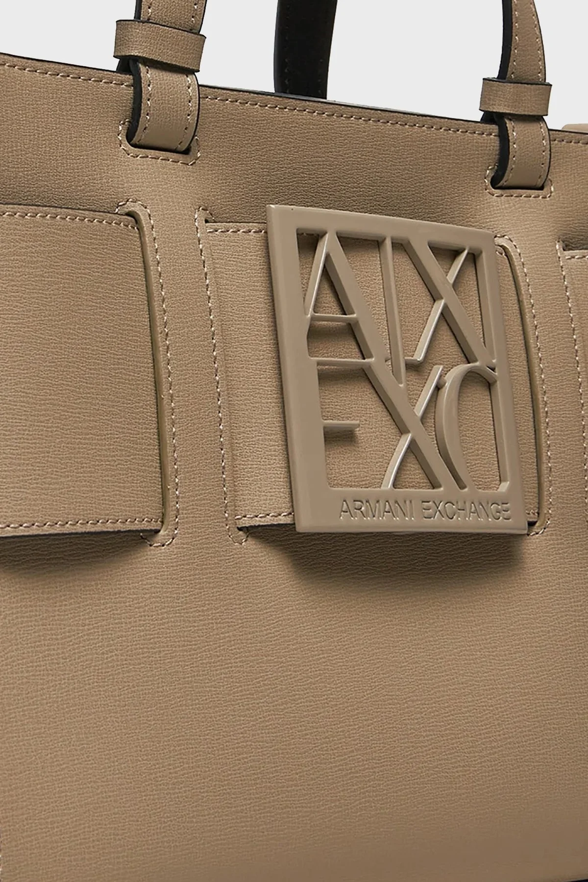 Armani Exchange Logolu Ayarlanabilir Asıkılı Bayan Çanta 942690 0A874 14349 BEJ - 5