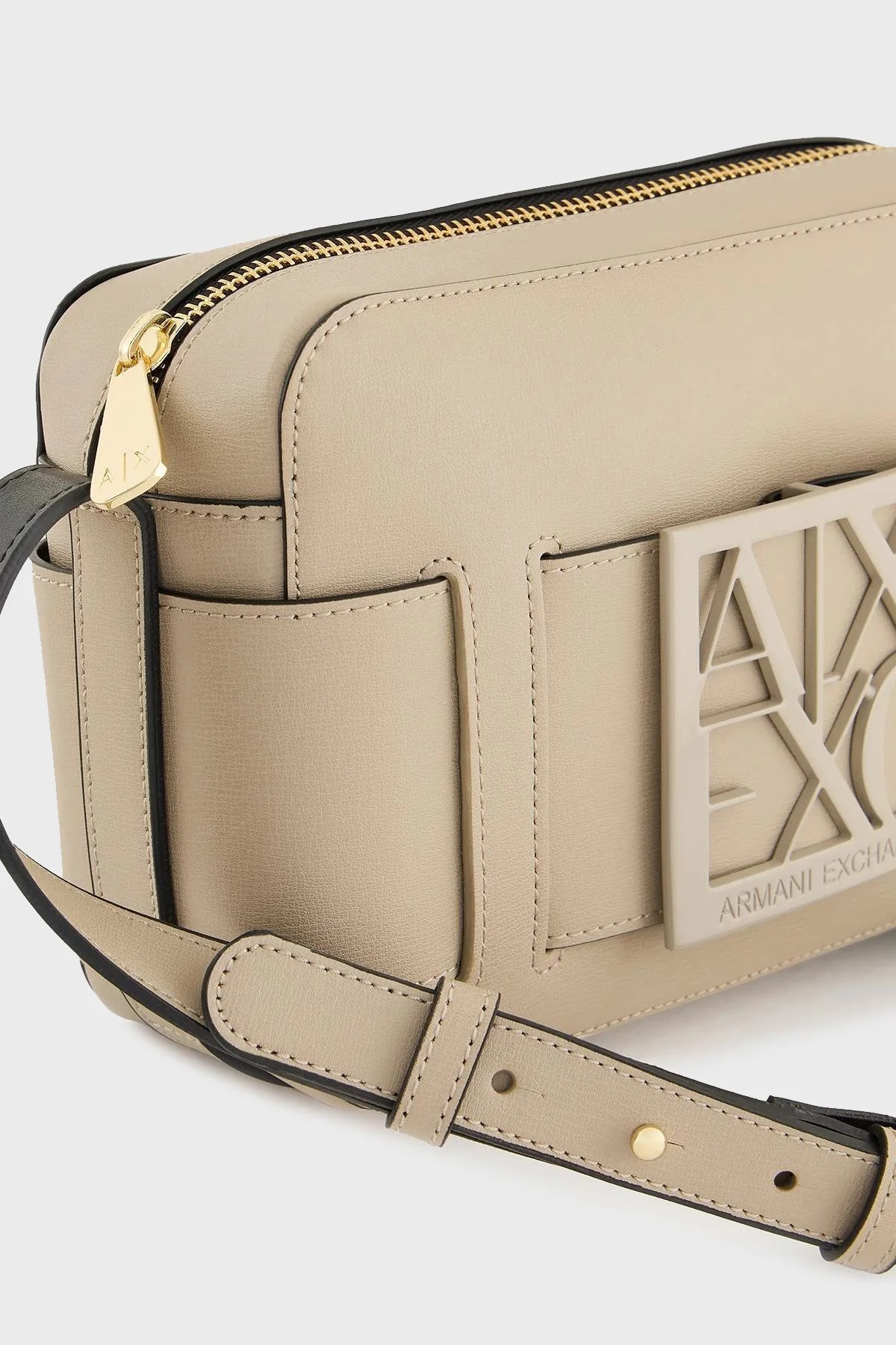 Armani Exchange Logolu Ayarlanabilir Askılı Bayan Çanta 942699 0A874 U1092 BEJ - 9