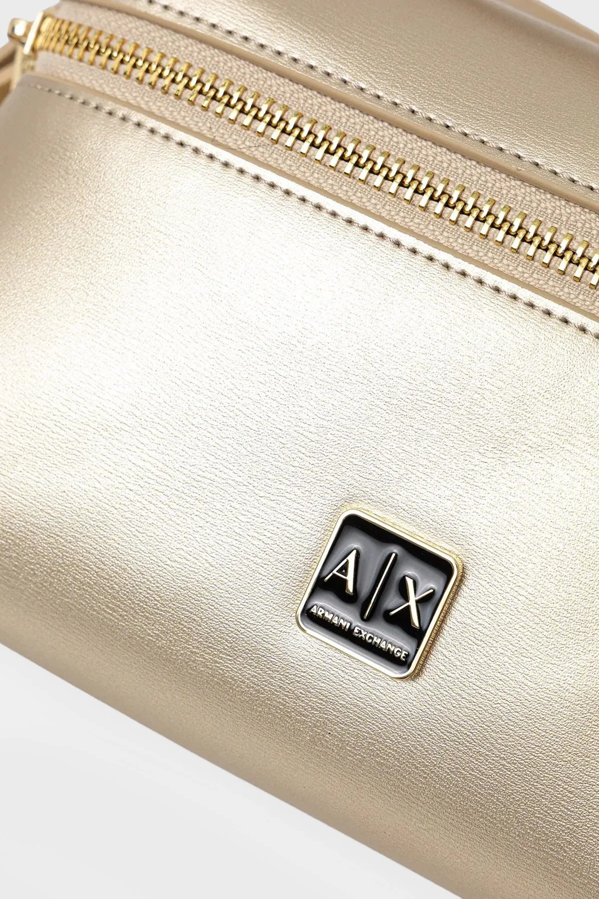 Armani Exchange Logolu Ayarlanabilir Askılı Bayan Çanta XW000412 AF12153 M2005 GOLD - 4