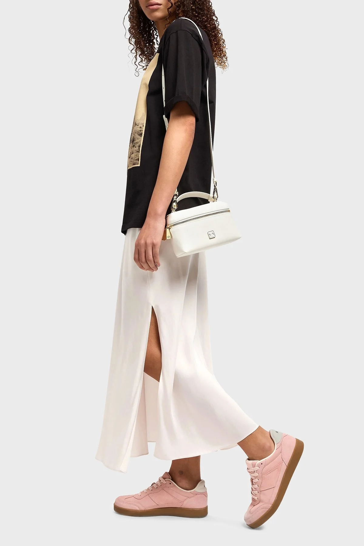 Armani Exchange Logolu Ayarlanabilir Askılı Bayan Çanta XW000412 AF12153 U0003 BEYAZ - 2