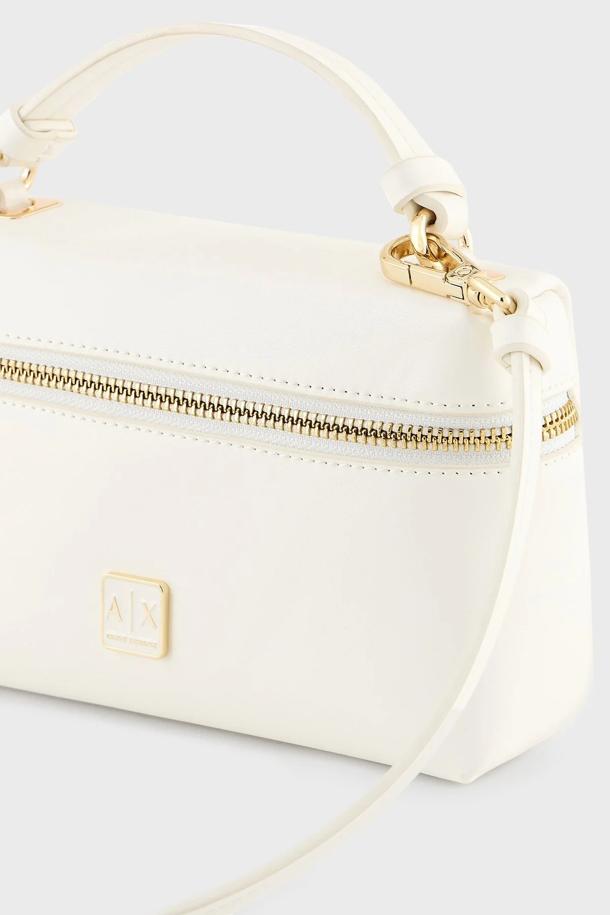 Armani Exchange Logolu Ayarlanabilir Askılı Bayan Çanta XW000412 AF12153 U0003 BEYAZ - 7