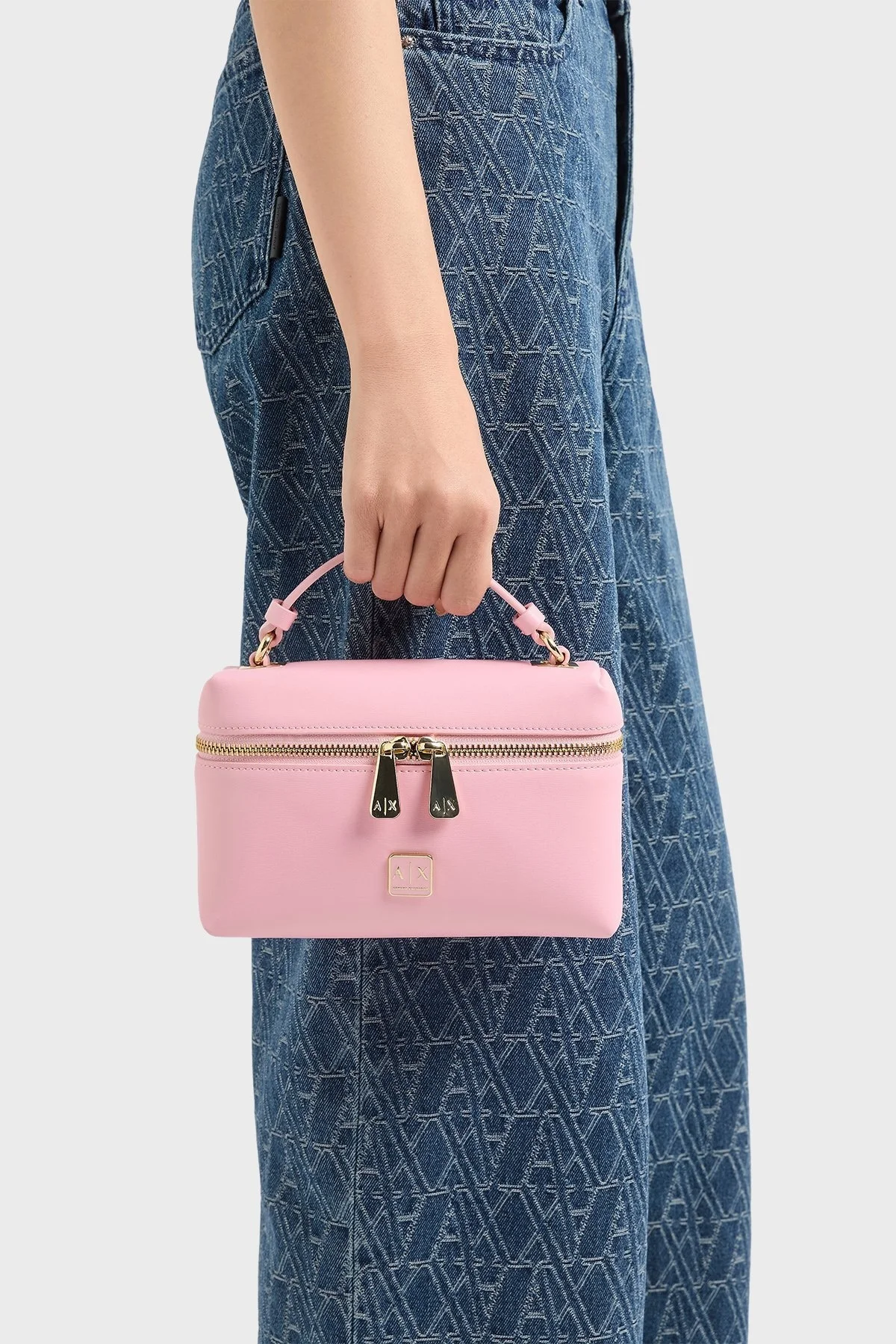 Armani Exchange Logolu Ayarlanabilir Askılı Bayan Çanta XW000412 AF12153 U4176 AÇIK PEMBE - 3