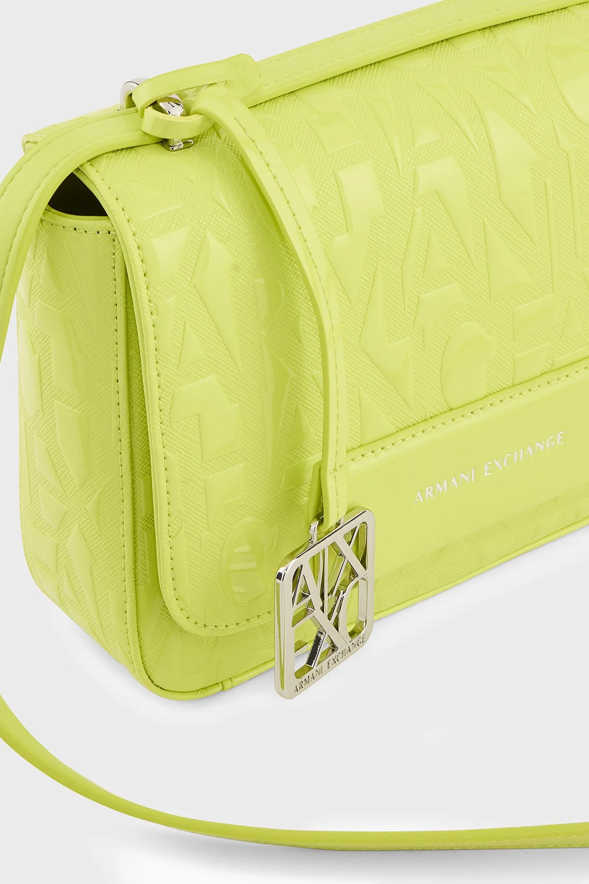 Armani Exchange Logolu Ayarlanabilir Askılı Bayan Çanta XW001577 AF17290 U2194 FISTIK YEŞİL - 4