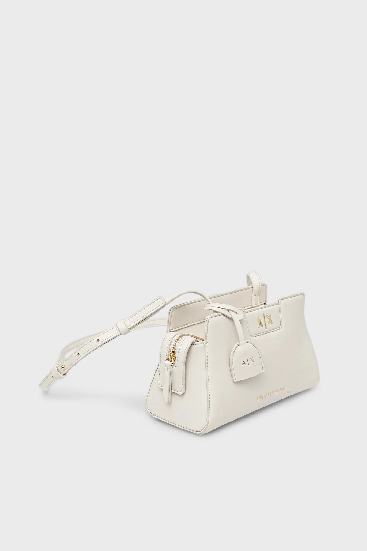 Armani Exchange Logolu Ayarlanabilir Askılı Bayan Çanta XW002162 AF19892 U1003 KREM - 3