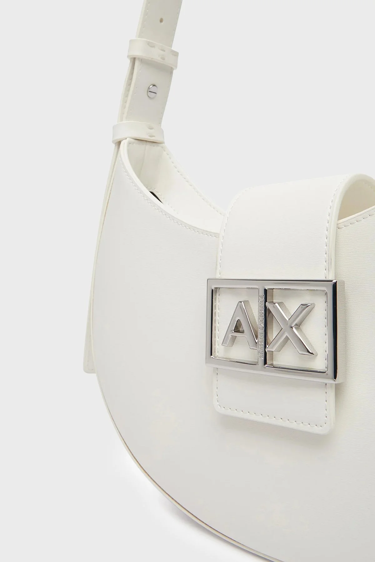 Armani Exchange Logolu Ayarlanabilir Askılı Bayan Çanta XW002565 AF12039 U0011 BEYAZ - 5