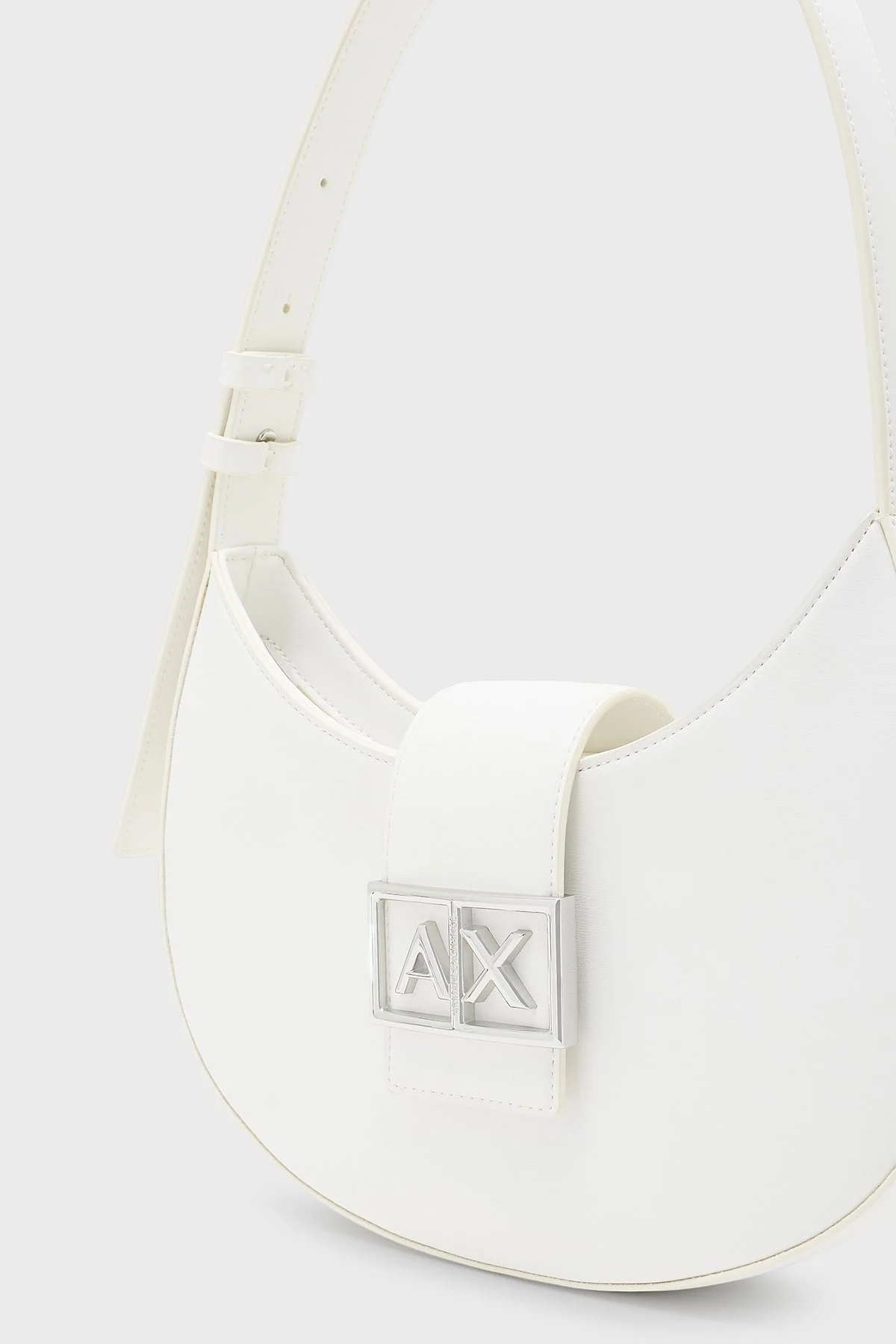 Armani Exchange Logolu Ayarlanabilir Askılı Bayan Çanta XW002566 AF12039 U0011 BEYAZ - 5