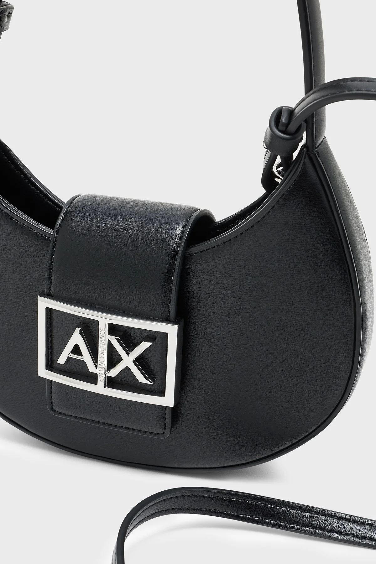Armani Exchange Logolu Ayarlanabilir Askılı Bayan Çanta XW002566 AF12039 UC001 SİYAH - 6