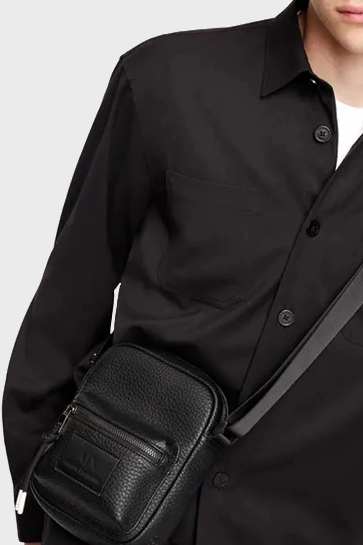 Armani Exchange Logolu Ayarlanabilir Askılı Erkek Çanta 952490 2F882 00020 SİYAH - 2