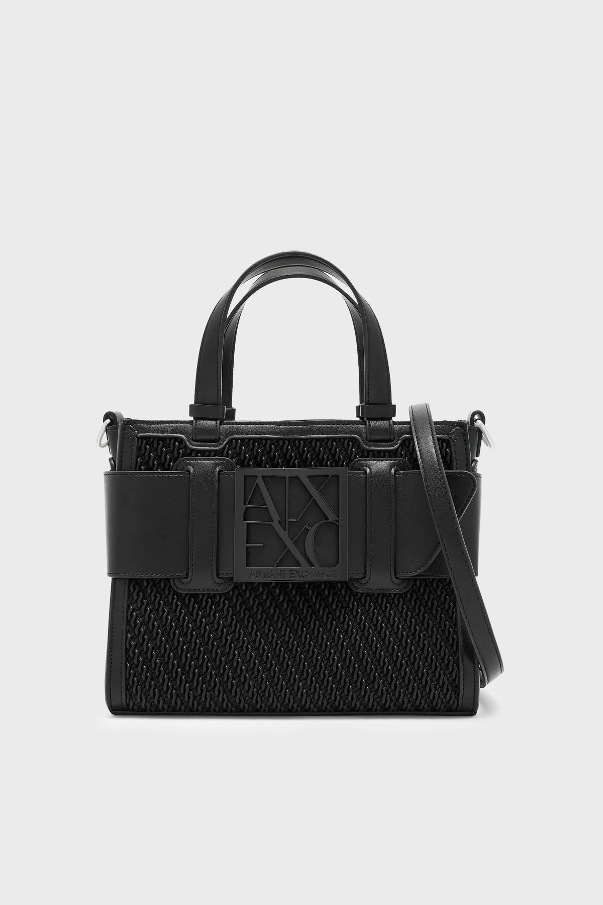 Armani Exchange Logolu Ayarlanabilir Askılı Kadın Çanta XW000392 AF26444 MC043 Siyah - 1