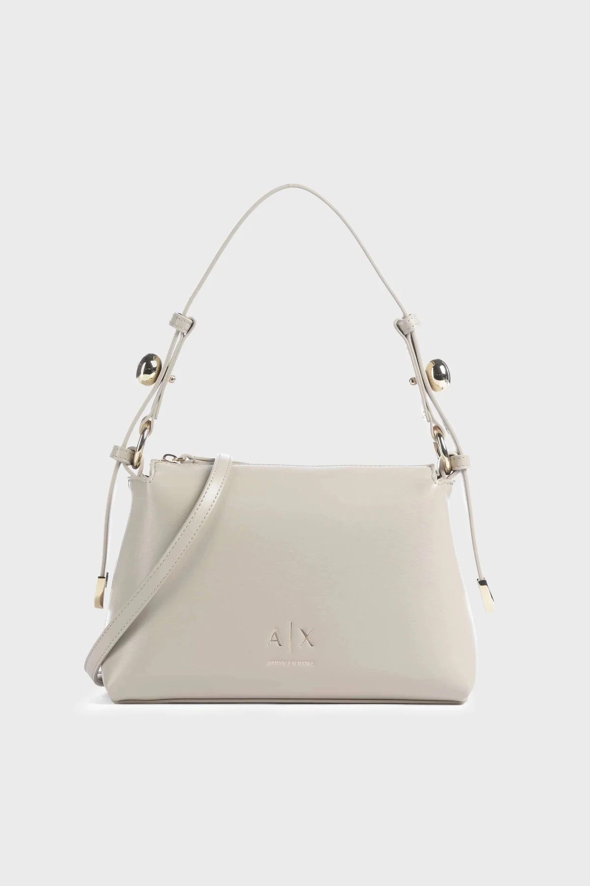 Armani Exchange Logolu Ayarlanabilir Askılı Kadın Çanta XW002990 AF26452 U6208 Ekru - 1