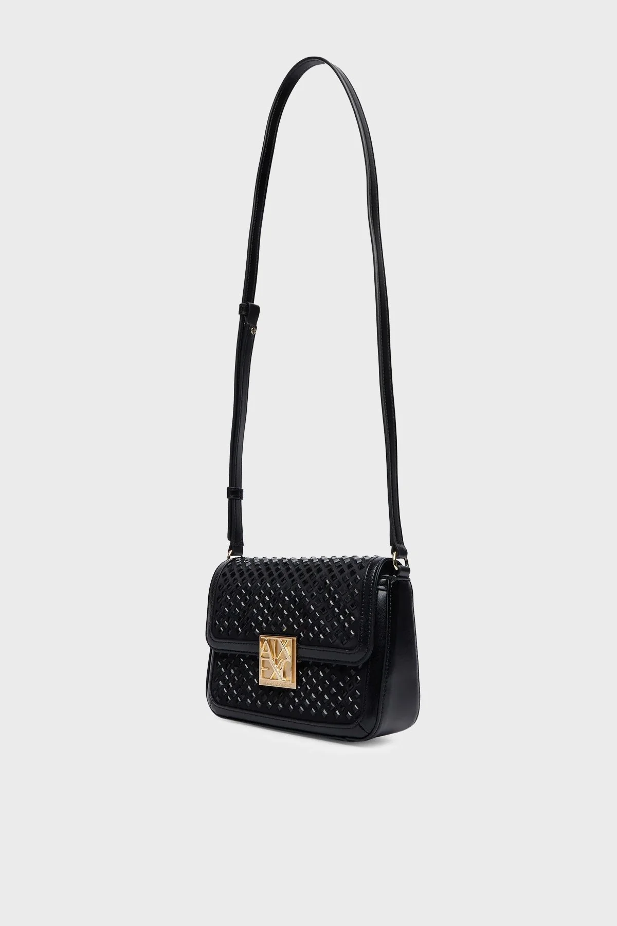 Armani Exchange Logolu Ayarlanabilir Askılı Kadın Çanta XW003374 AF26449 MC043 Siyah - 6