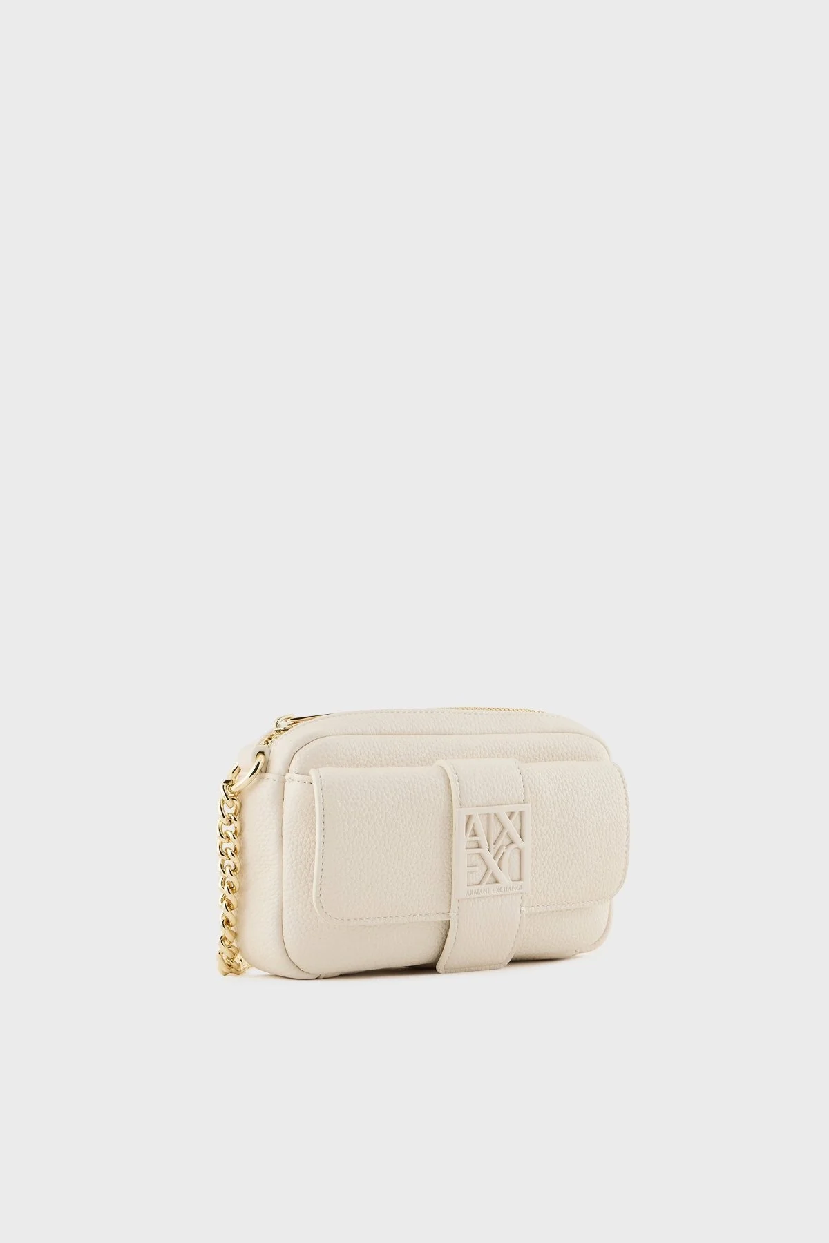 Armani Exchange Logolu Ayarlanabilir Askılı Mini Bayan Çanta XW000324 AF11902 U1074 EKRU - 12