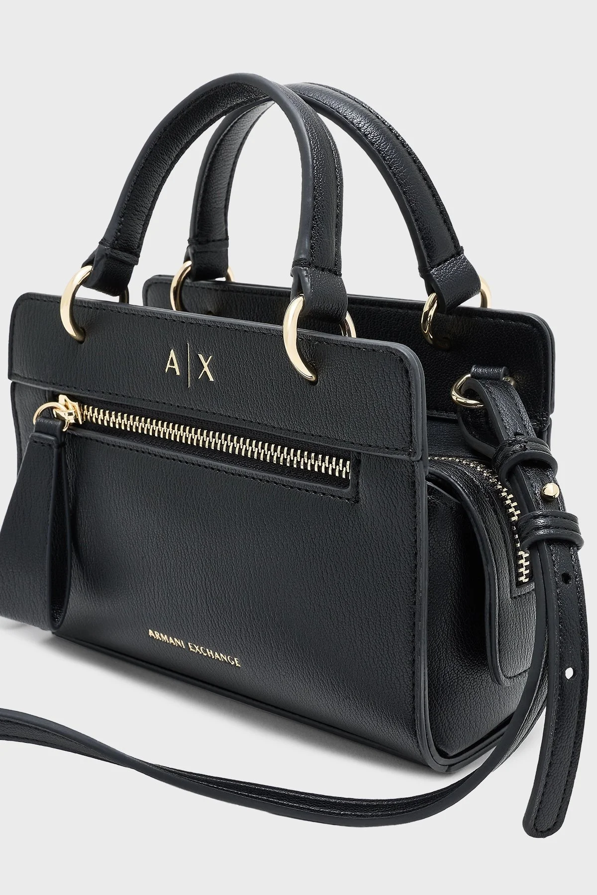 Armani Exchange Logolu Ayarlanabilir Askılı Mini Bayan Çanta XW001212 AF17117 UC001 SİYAH - 6