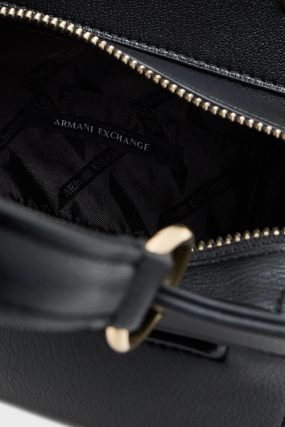 Armani Exchange Logolu Ayarlanabilir Askılı Mini Bayan Çanta XW001212 AF17117 UC001 SİYAH - 7