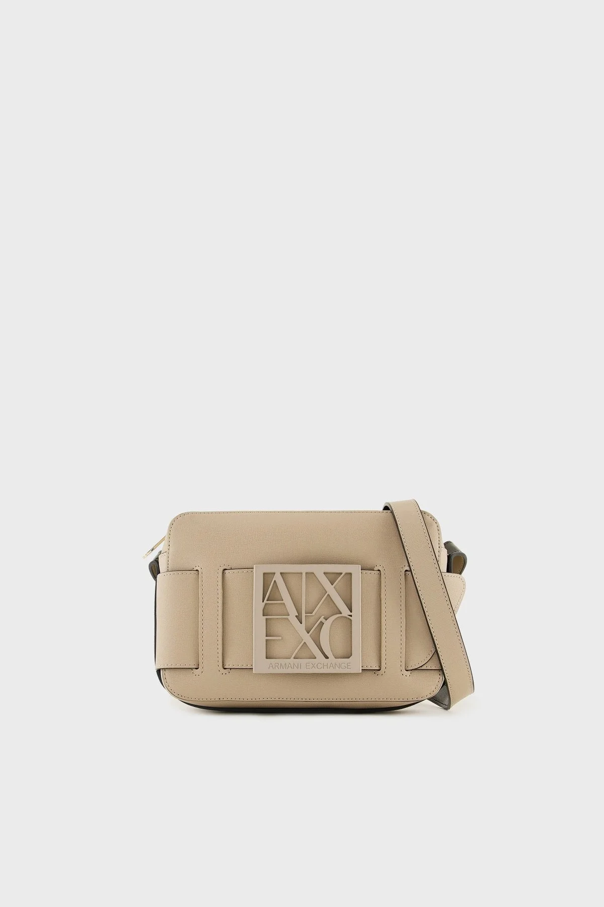 Armani Exchange Logolu Ayarlanabilir Omuz Askılı Bayan Çanta 942699 0A874 14349 BEJ - 1