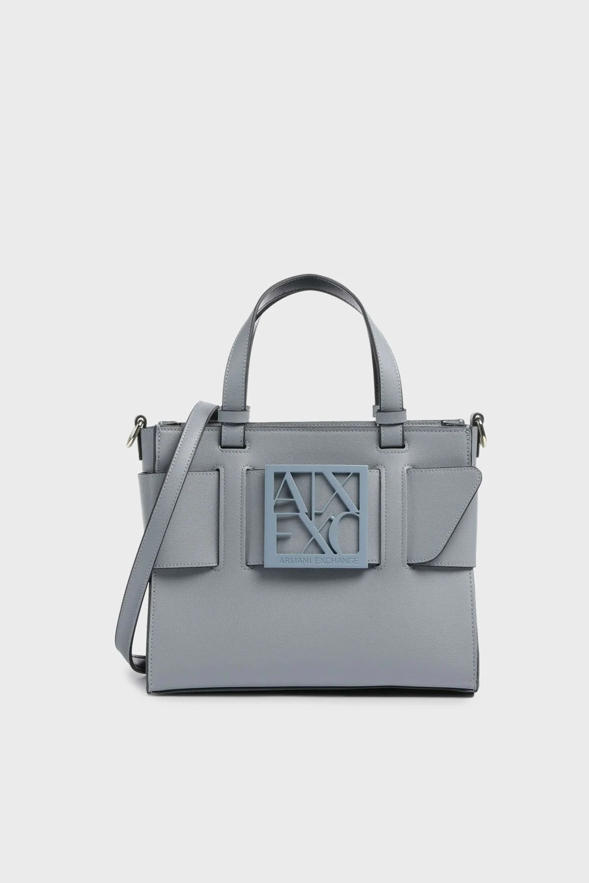 Armani Exchange Logolu Ayarlanabilir ve Çıkarılabilir Askılı Bayan Çanta 942690 0A874 25132 MAVİ - 1