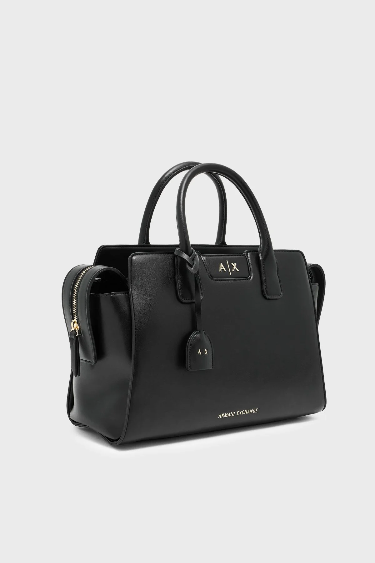 Armani Exchange Logolu Ayarlanabilir ve Çıkarılabilir Askılı Bayan Çanta XW002158 AF19892 UC001 SİYAH - 4