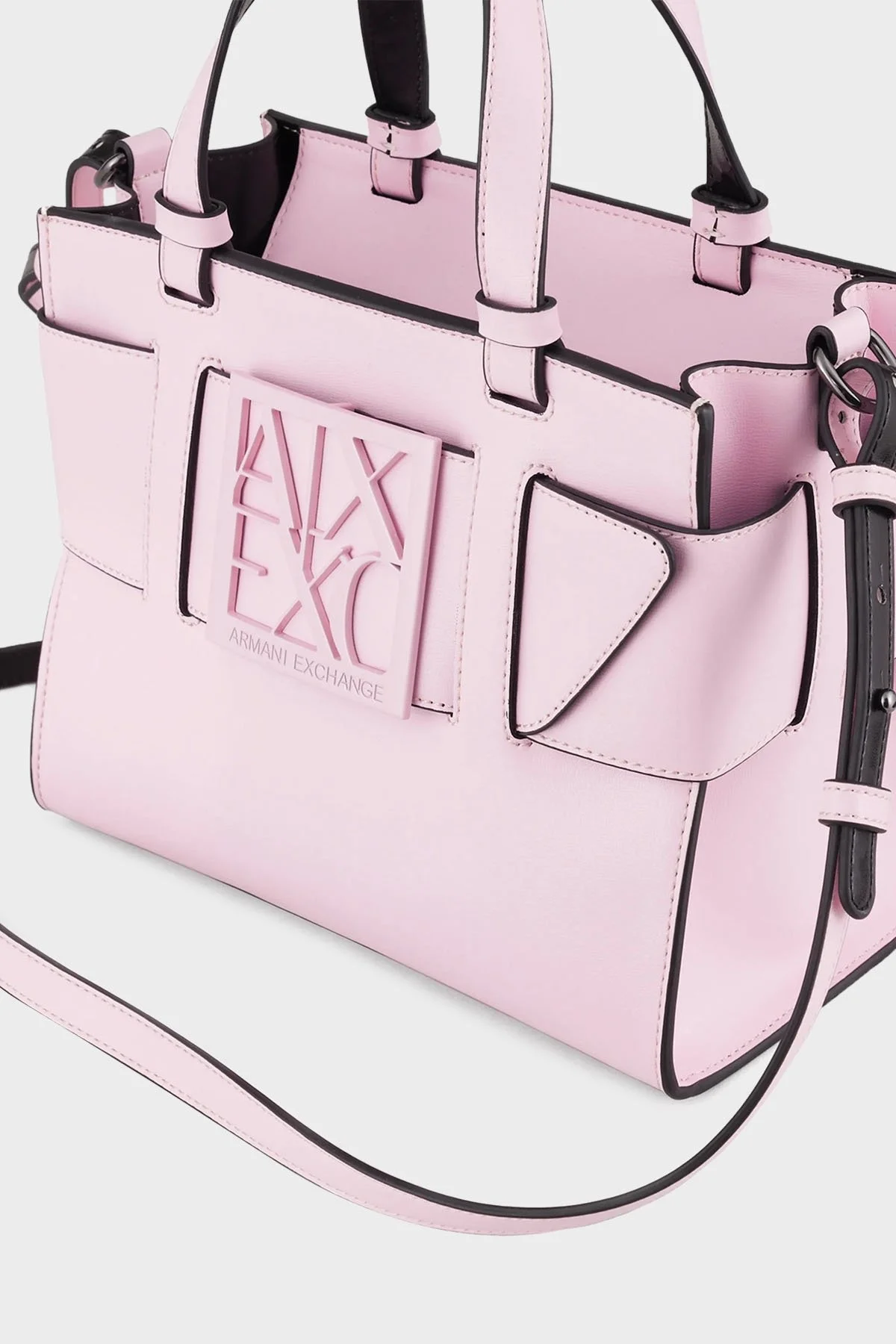 Armani Exchange Logolu Ayarlanabilir ve Çıkarılabilir Uzatma Askılı Bayan Çanta 942690 0A874 18070 PEMBE - 5