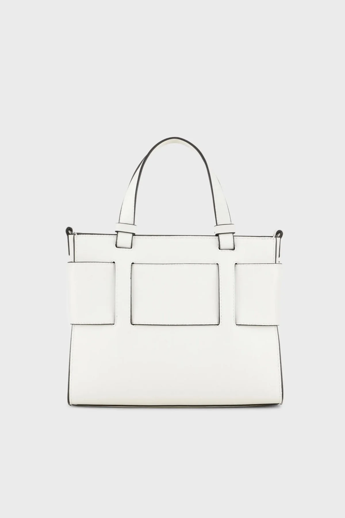 Armani Exchange Logolu Ayarlanabilir ve Çıkarılabilir Uzatma Askılı Bayan Çanta 942690 0A874 26410 BEYAZ - 5